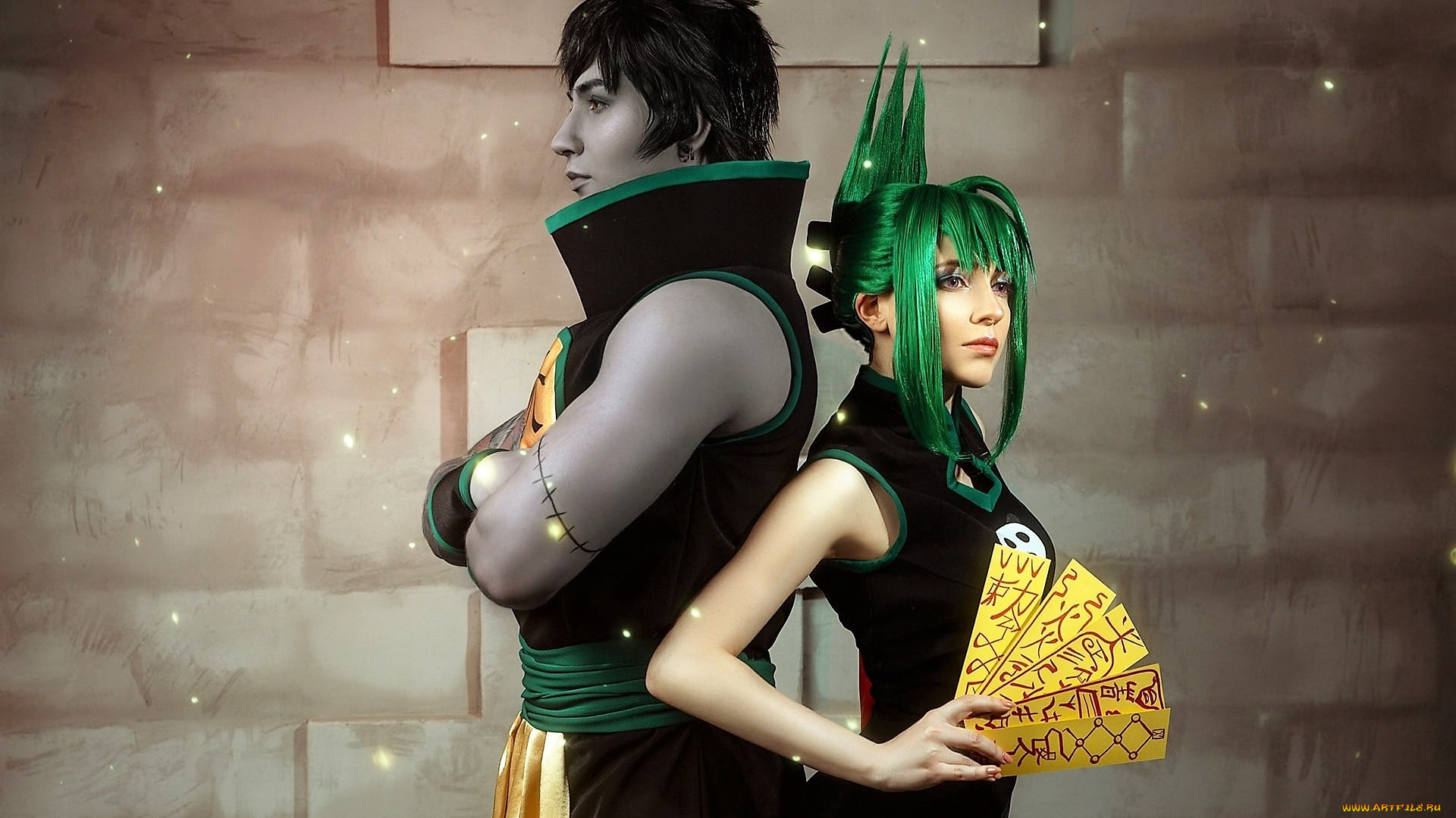 дарья, флора, разное, мужчина, женщина, пара, образы, костюмы