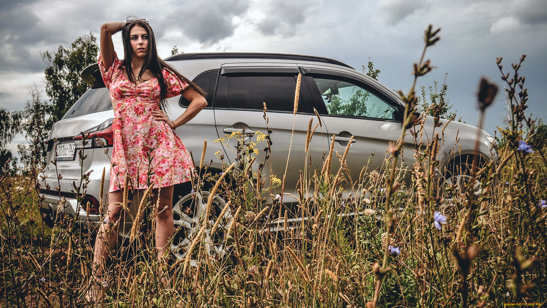 автомобили, -авто, с, девушками, mitsubishi, asx