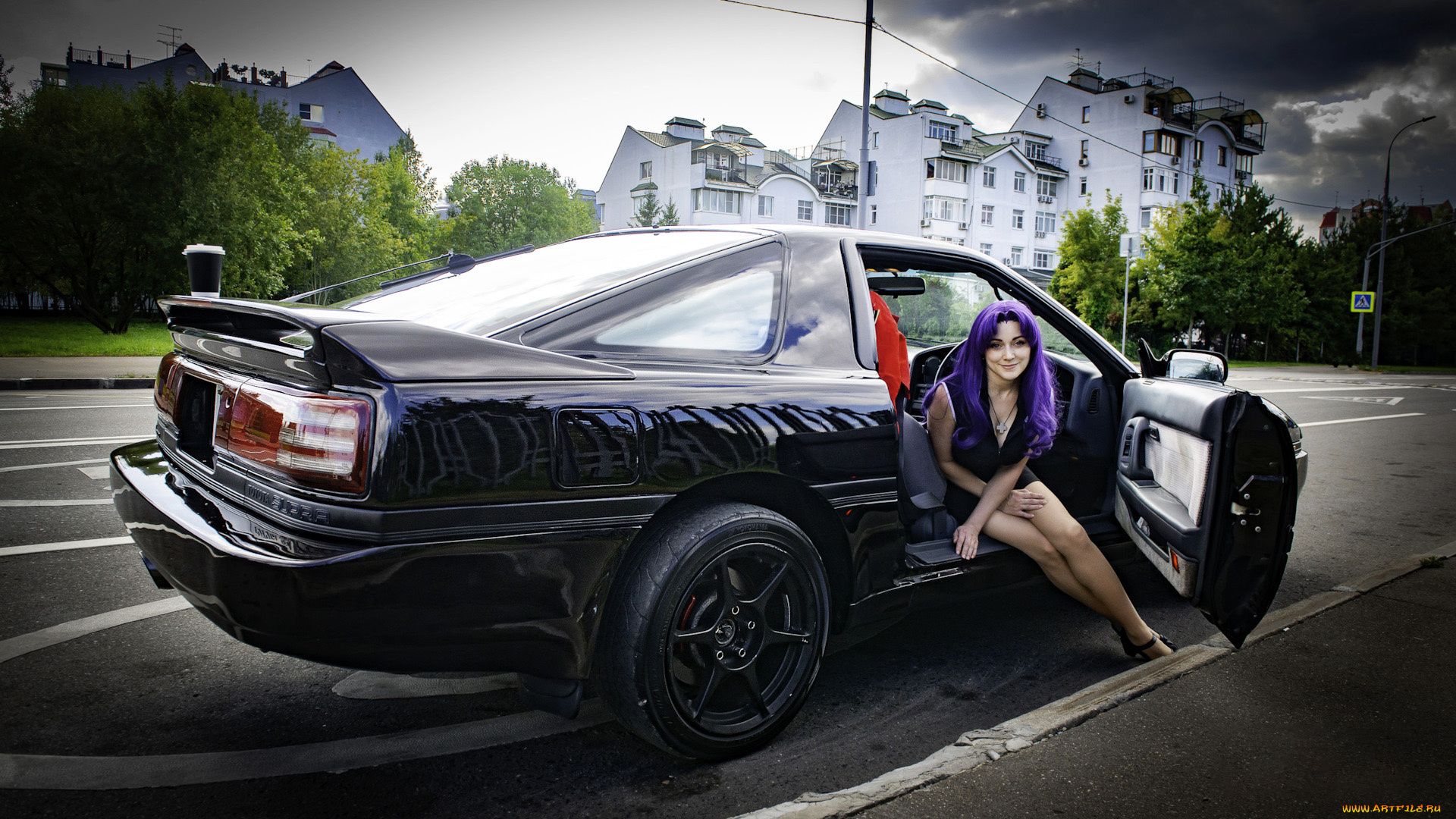 автомобили, -авто, с, девушками, toyota, supra