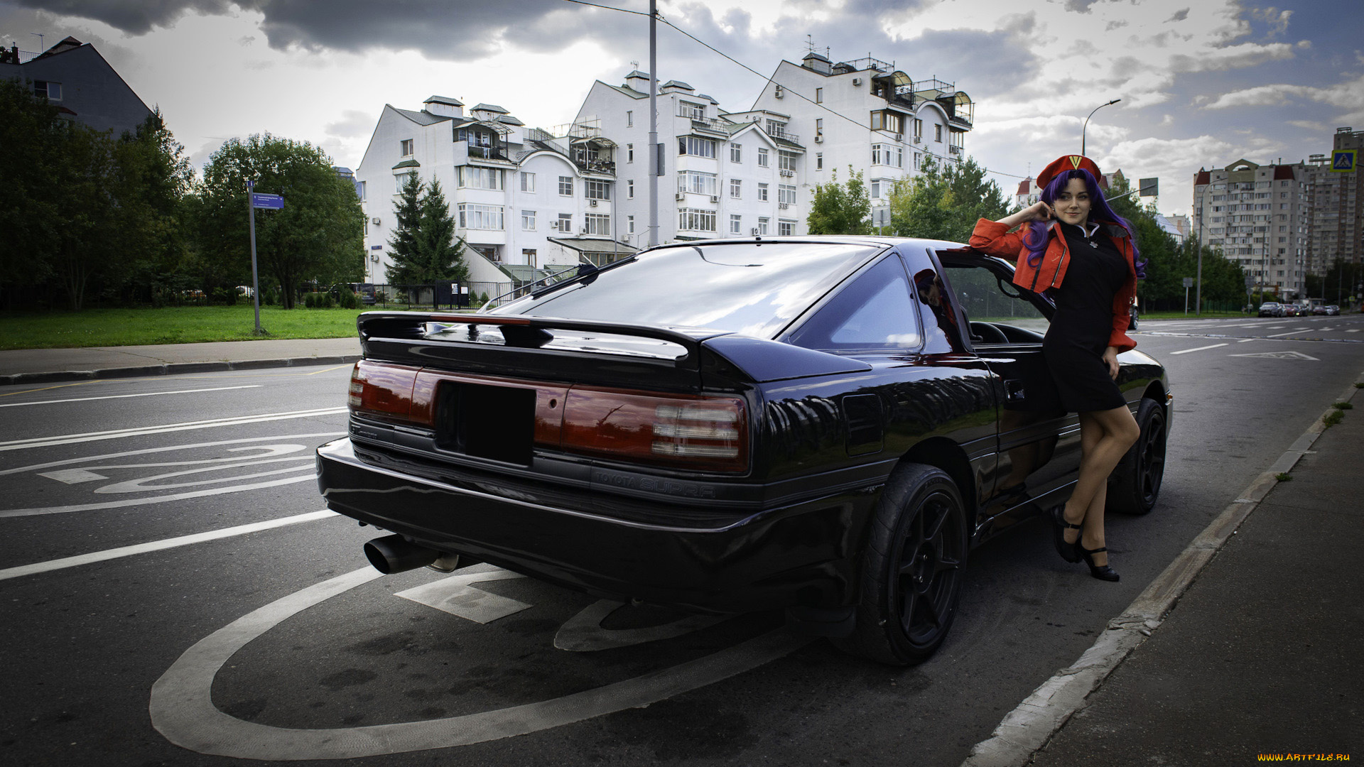 автомобили, -авто, с, девушками, toyota, supra