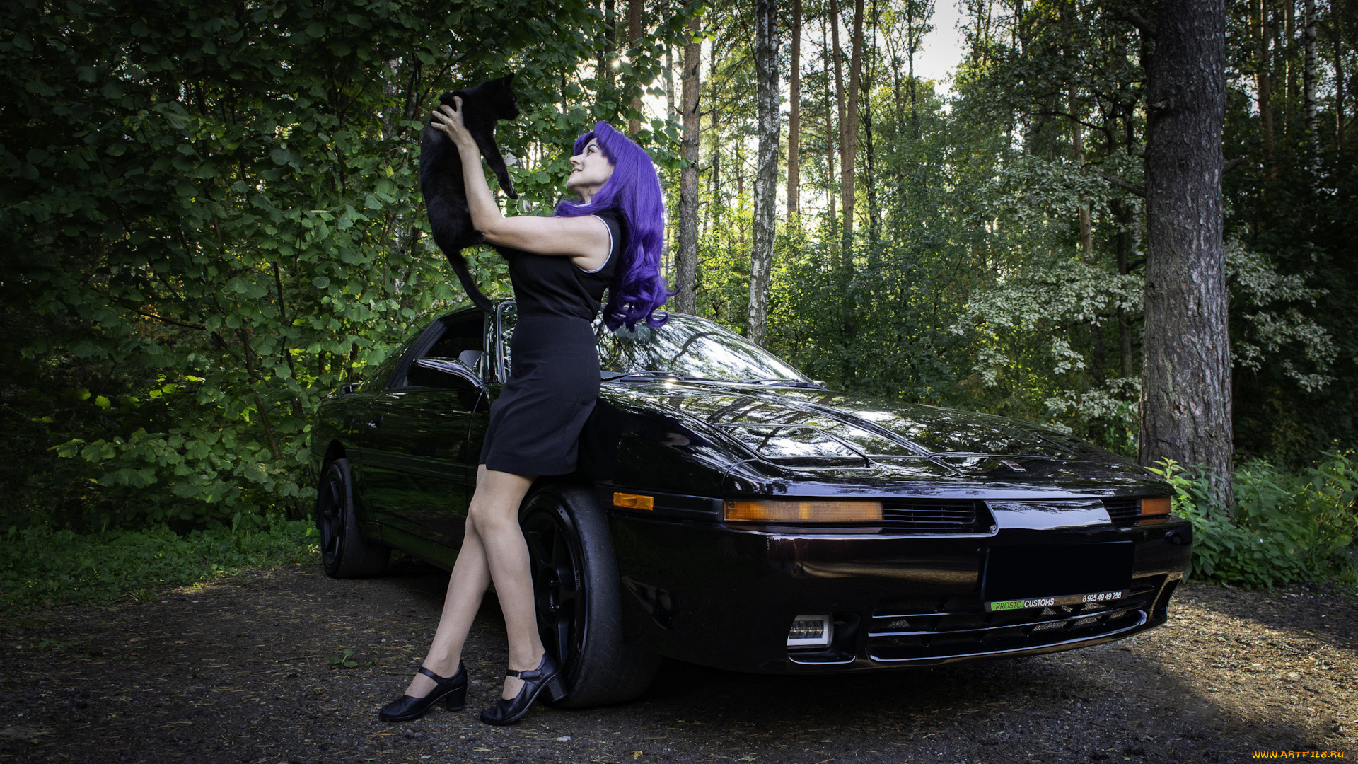 автомобили, -авто, с, девушками, toyota, supra