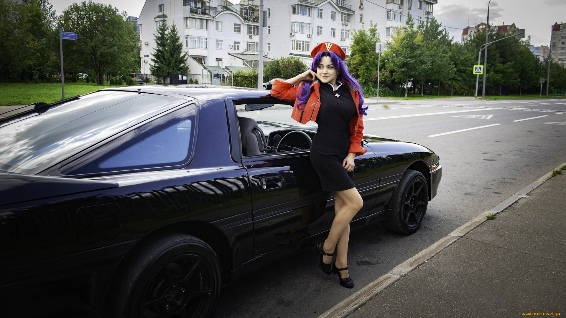 автомобили, -авто, с, девушками, toyota, supra