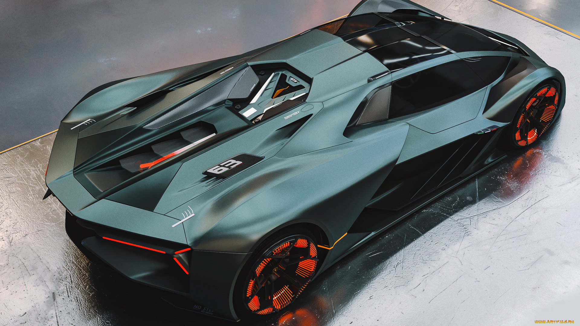 автомобили, 3д, lamborghini