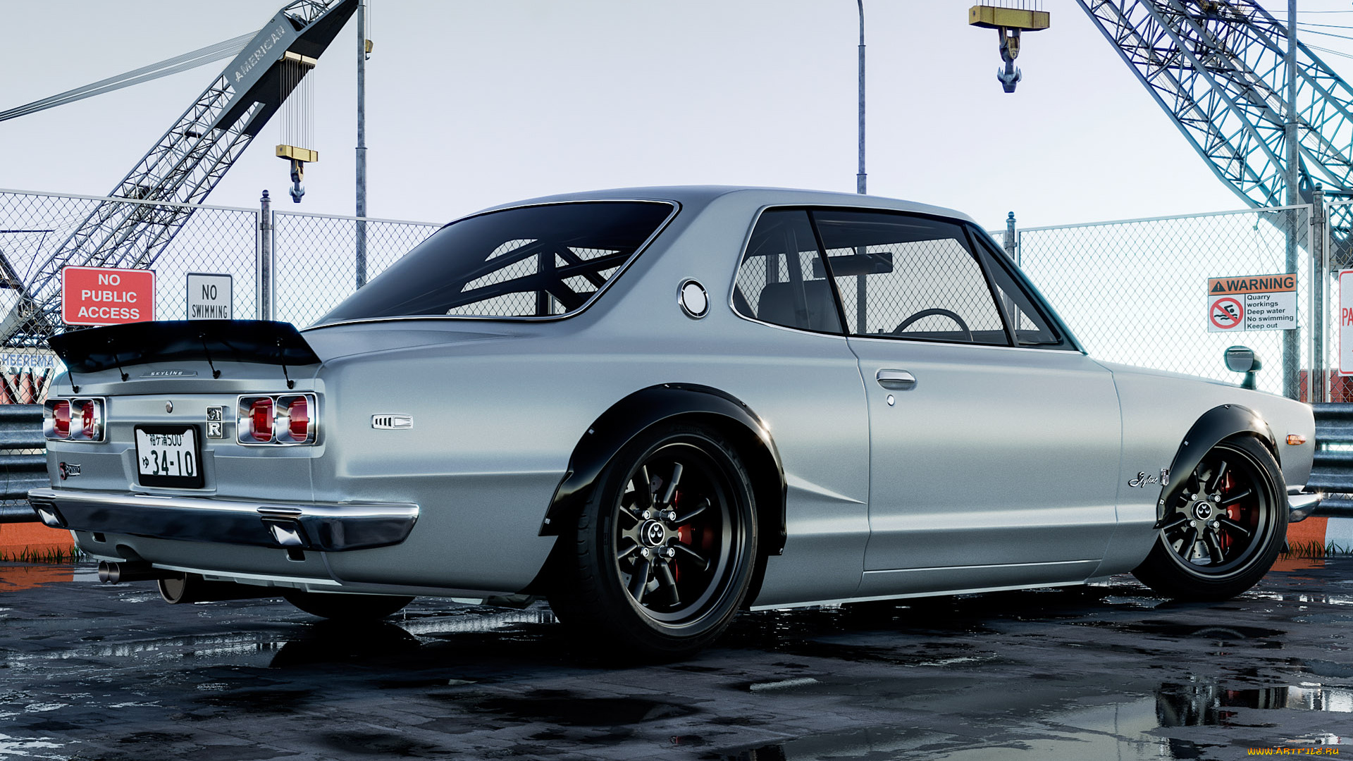 автомобили, 3д, nissan