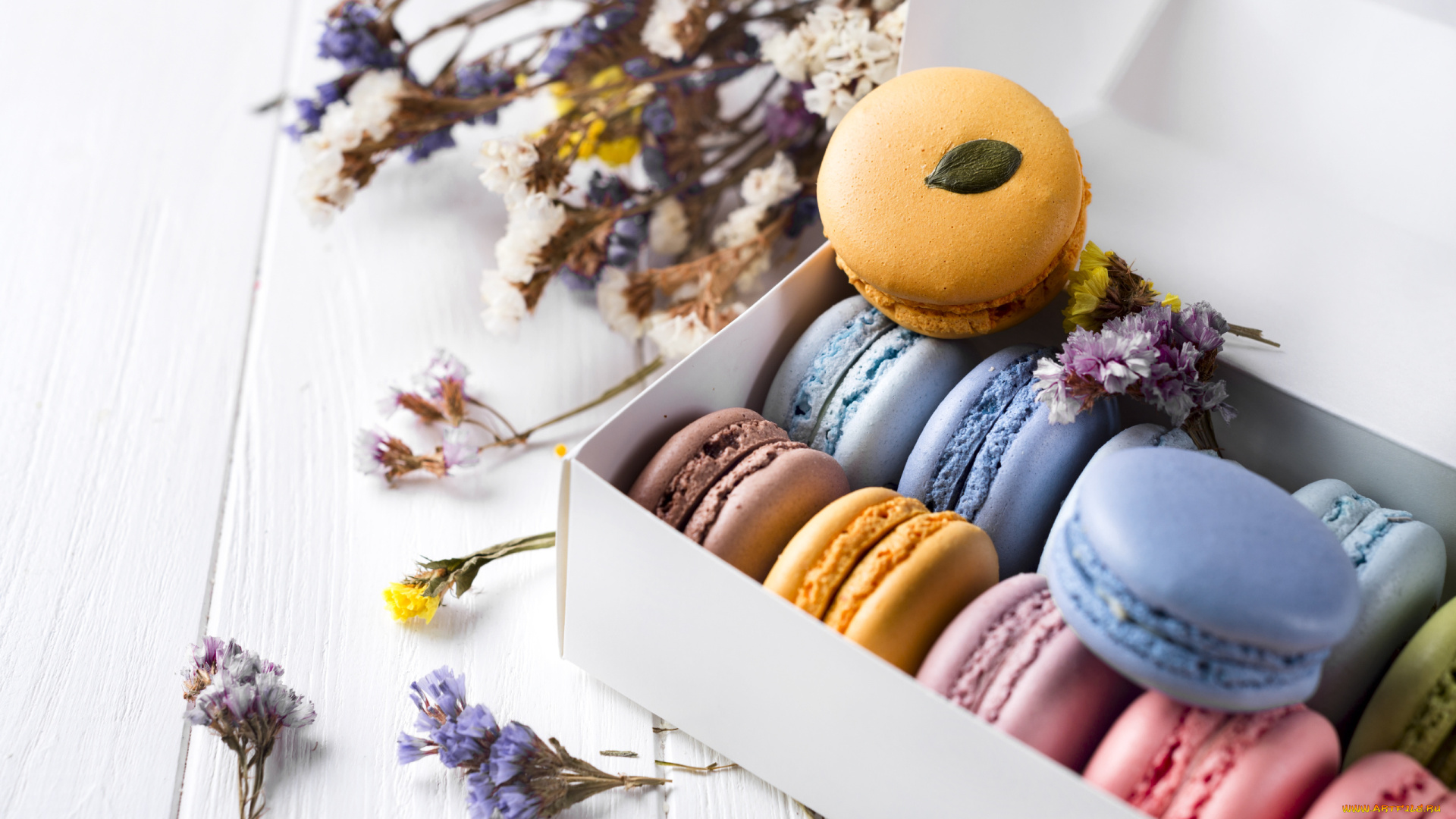 еда, макаруны, лакомство, ассорти