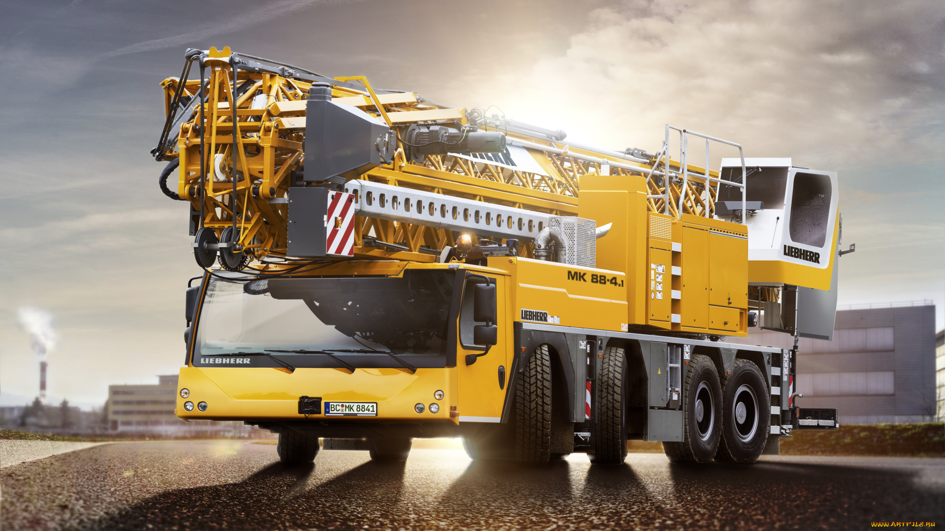 техника, краны, liebherr