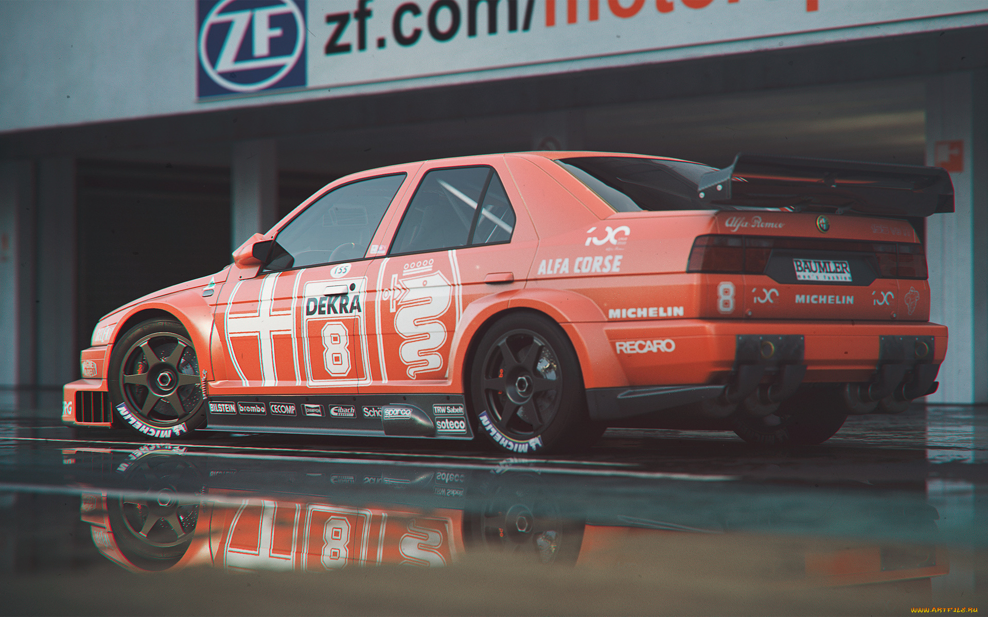 автомобили, 3д, alfa-romeo