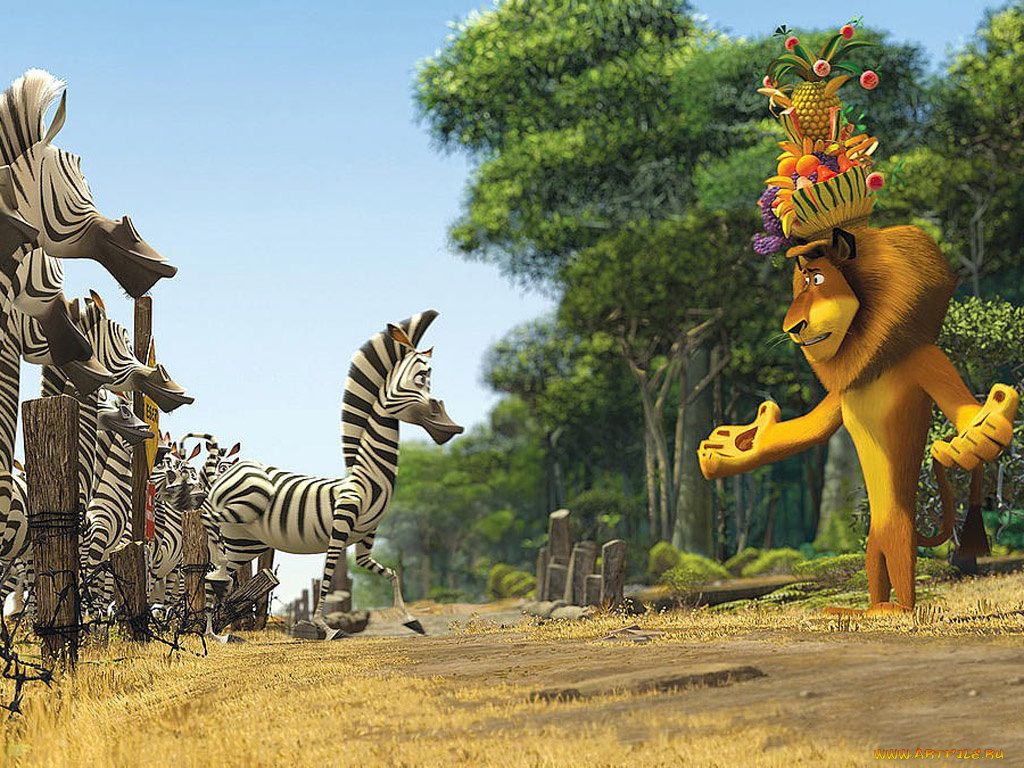 мультфильмы, madagascar, escape, africa