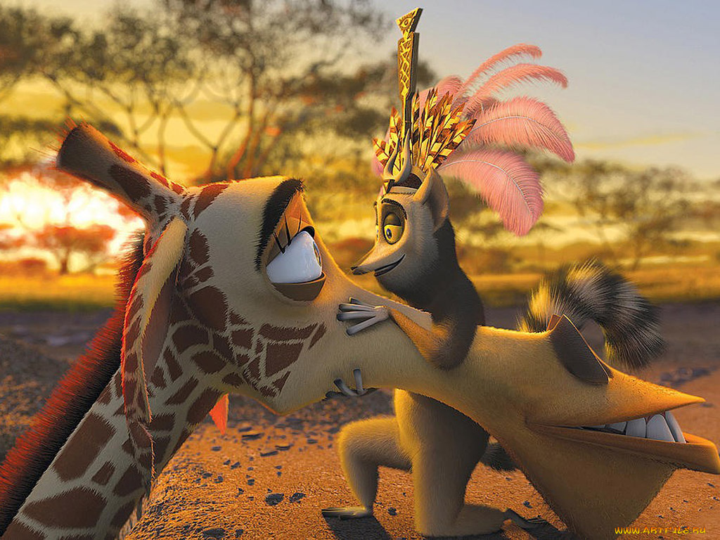 мультфильмы, madagascar, escape, africa