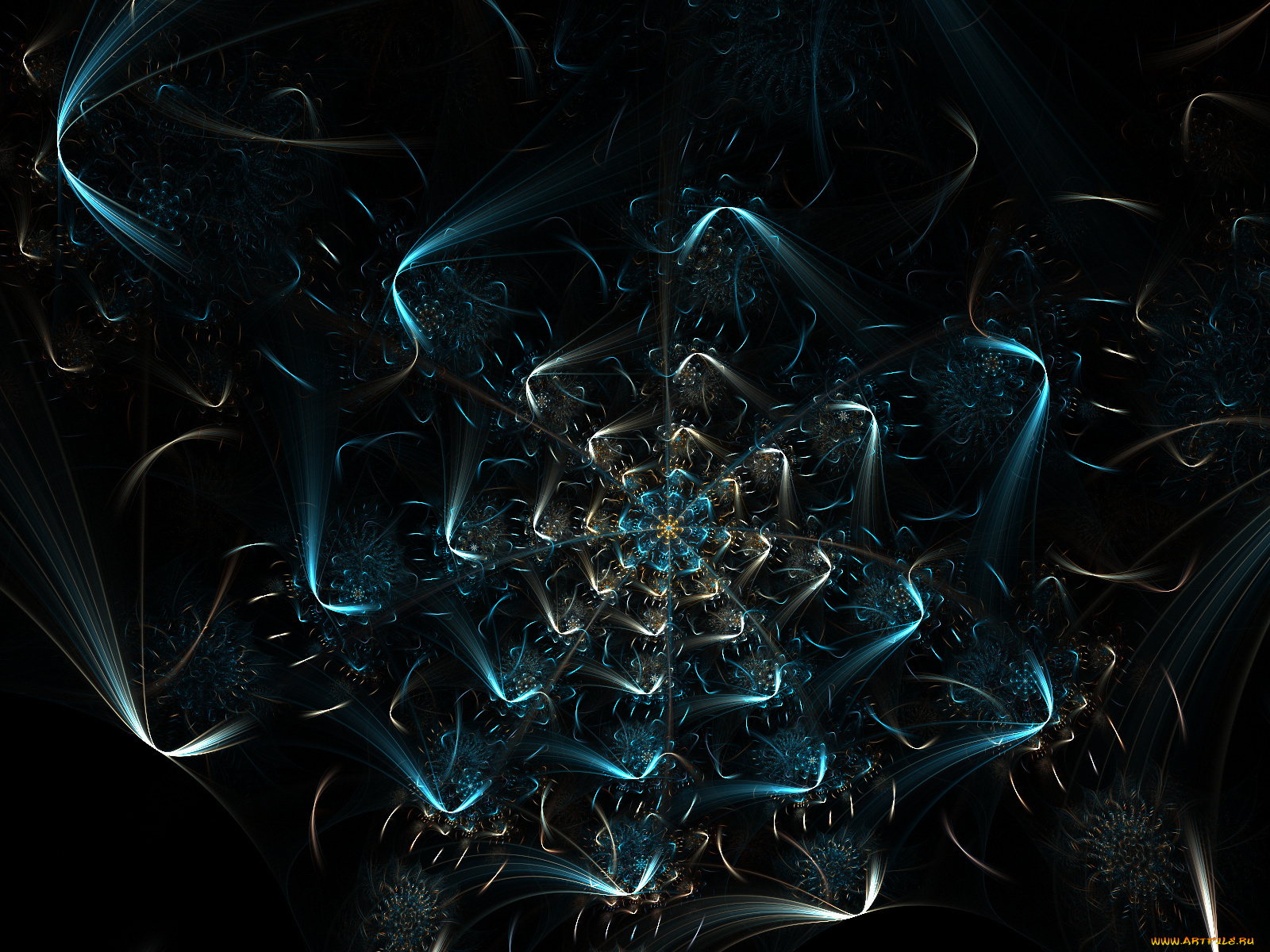3д, графика, fractal, фракталы, абстракция, фон, узор, тёмный