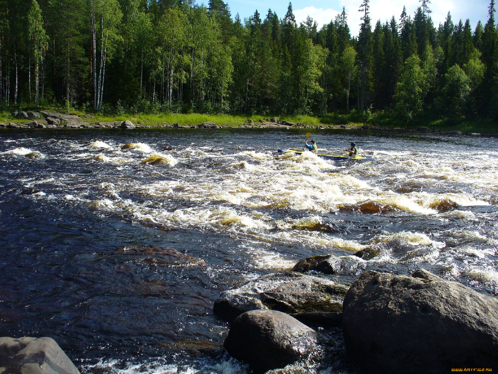 природа, реки, озера, карелия, сплав