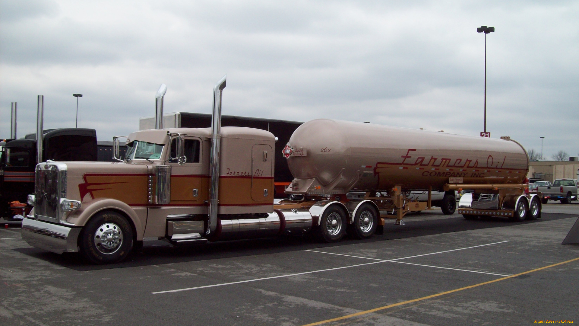 автомобили, peterbilt, farmers, oil