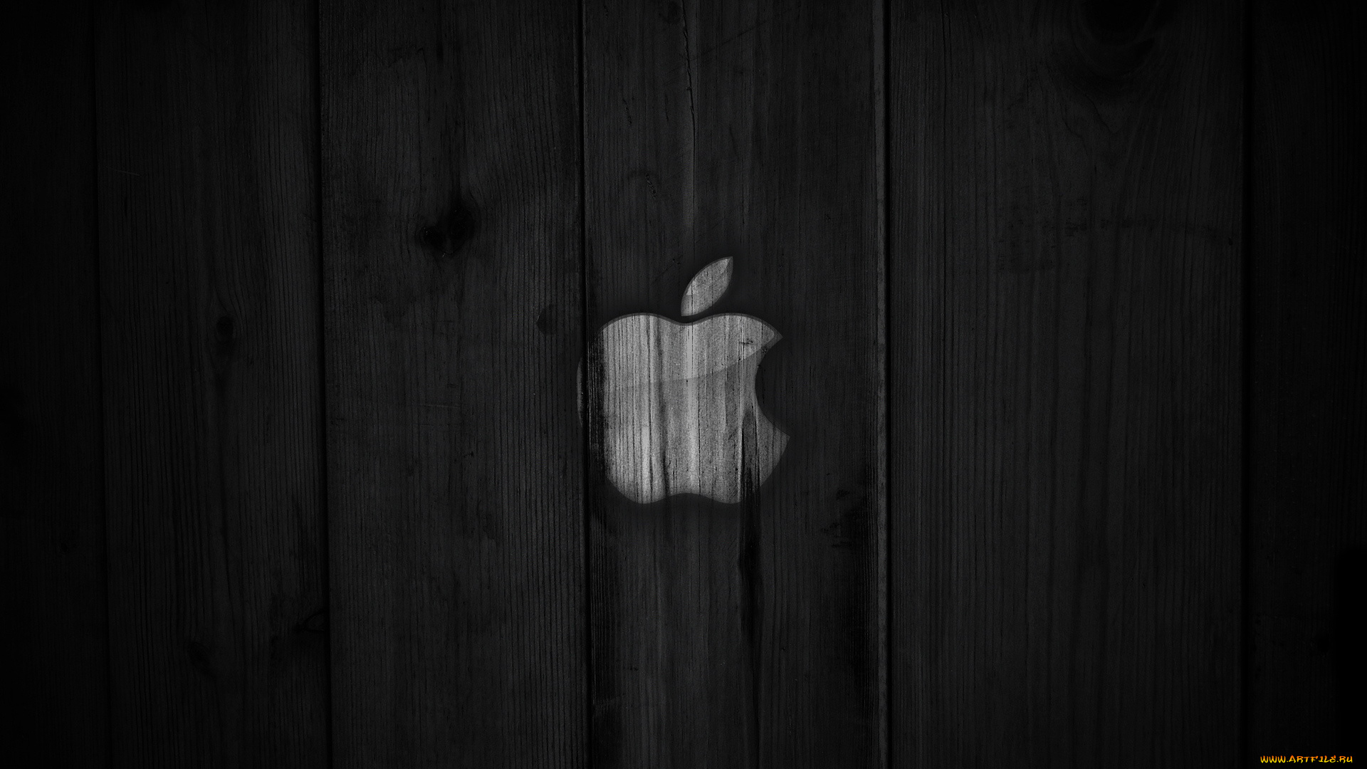 компьютеры, apple, фон, логотип, яблоко, тёмный, доски