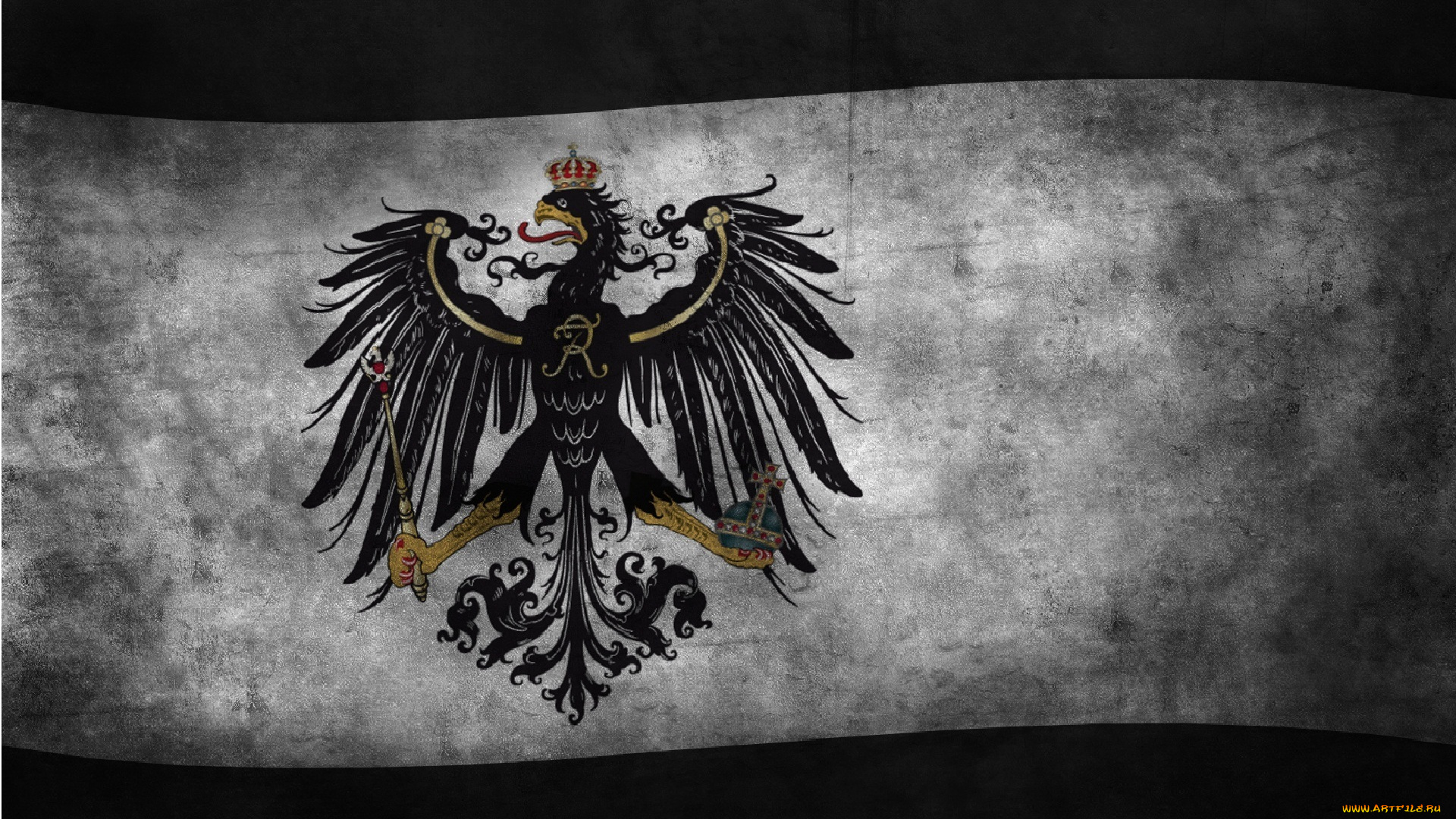 разное, граффити, бранденбург, пруссия, германия, флаг, флаги, орёл