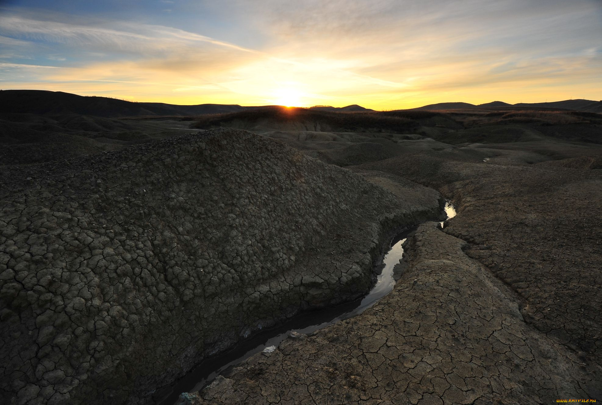 автор, ovidiu, david, природа, другое, рассвет, застывшая, лава, вулкан