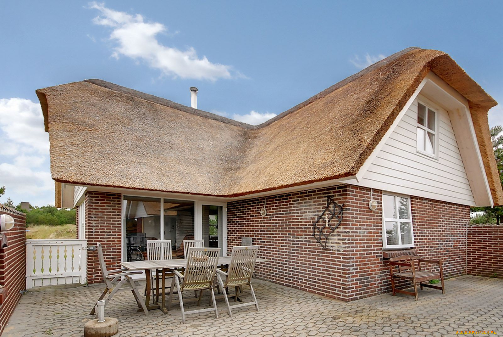 города, здания, дома, дом, стол, стулья