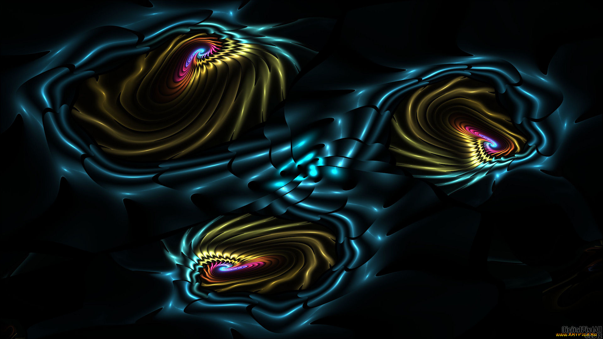 3д, графика, fractal, фракталы, фон, узор