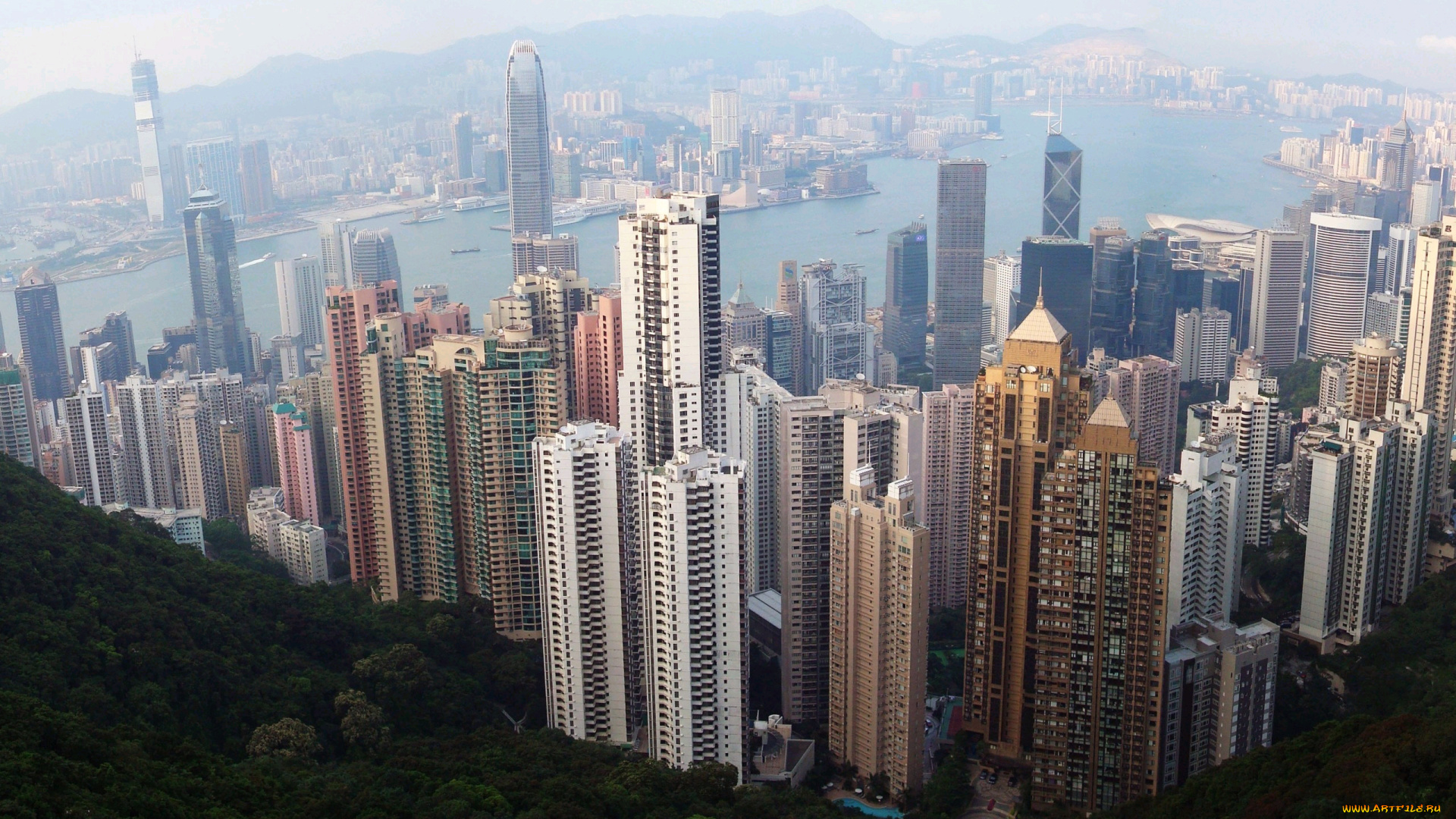 города, гонконг, китай