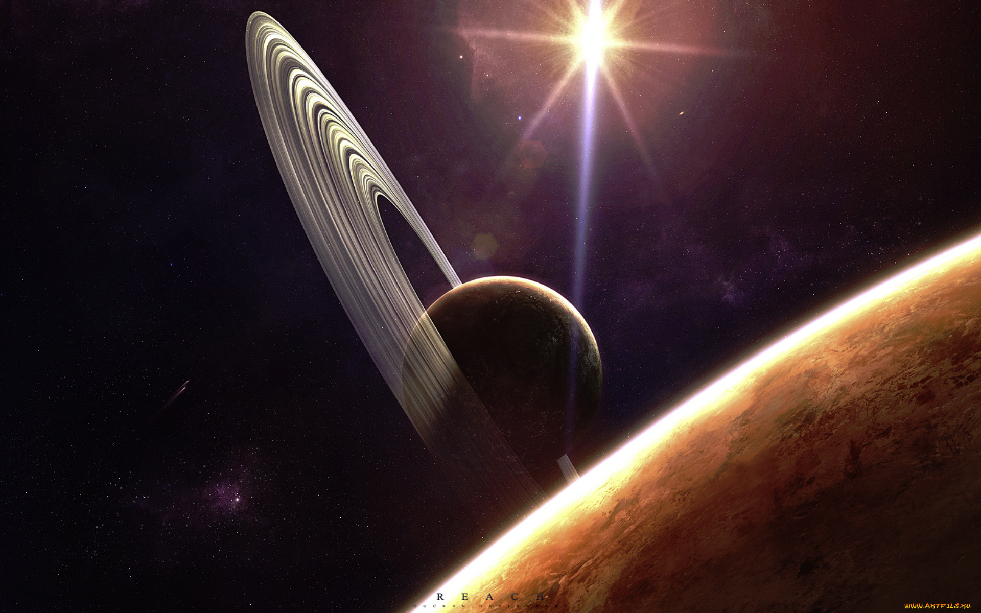 космос, арт, планеты-а, солнце, вселенная, звезды