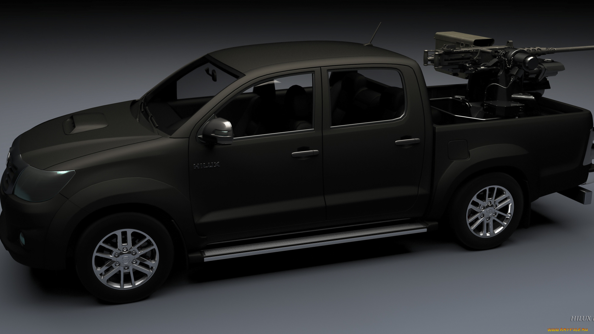 автомобили, 3д, пулемет, автомобиль