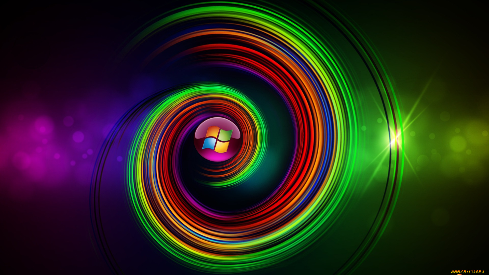 компьютеры, windows, vienna, логотип, фон