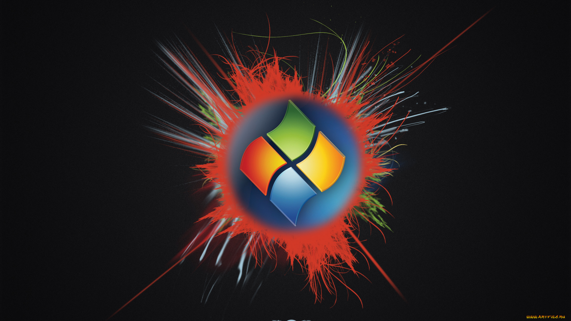 компьютеры, windows, xp, фон, логотип