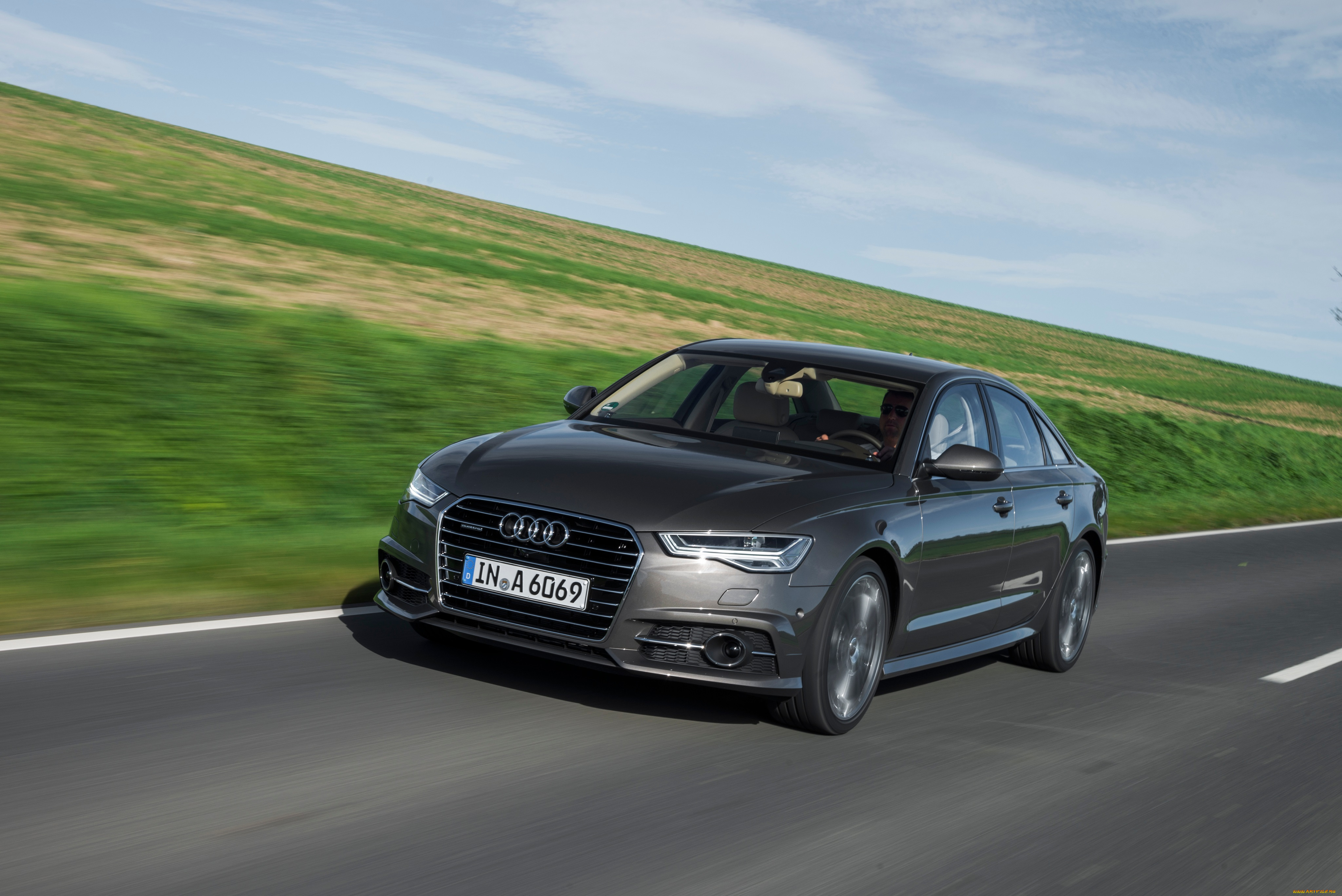 автомобили, audi, a6, 3-0t, quattro, s-line, sedan, 4g, c7, 2014г, темный