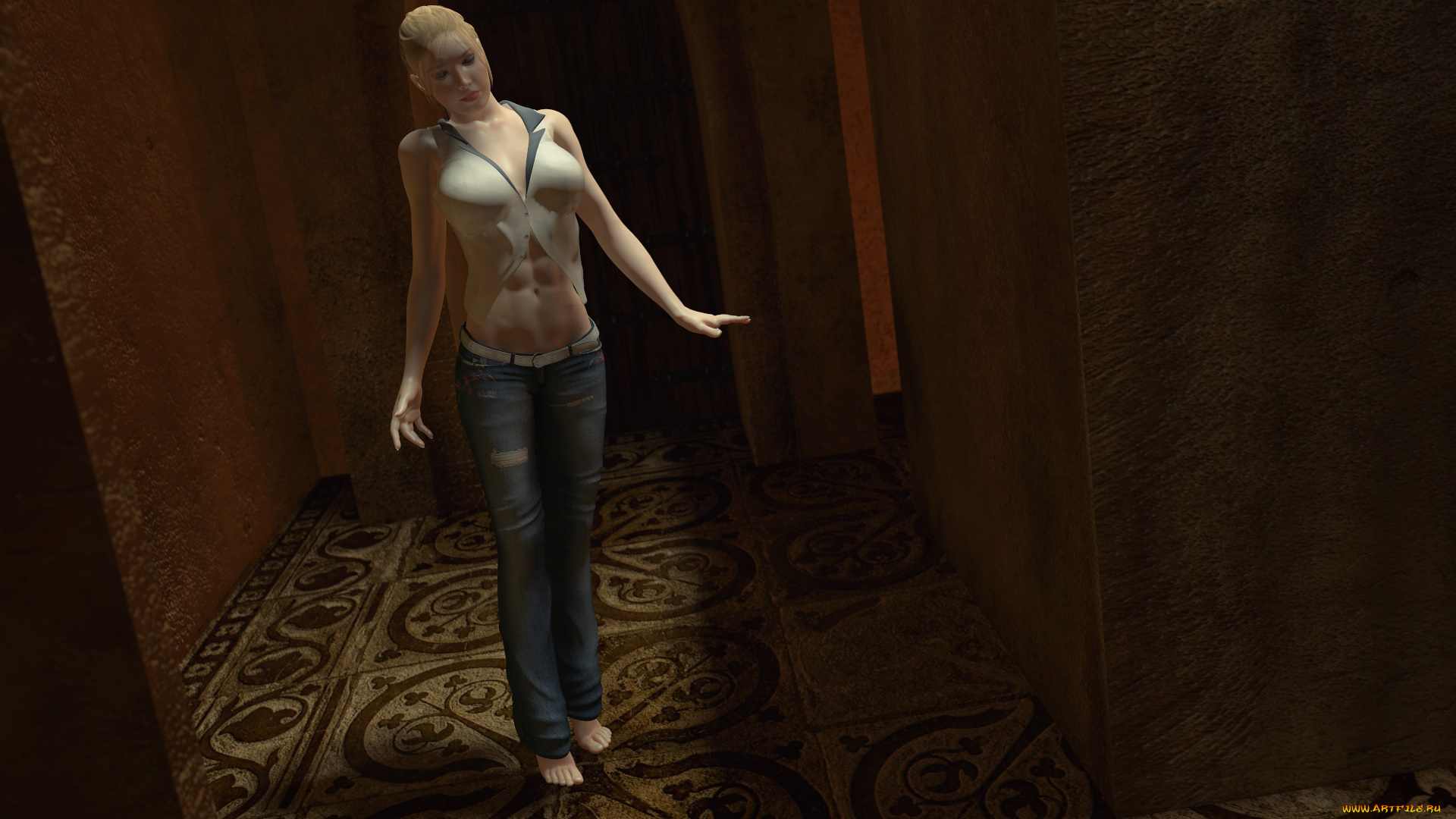 3д, графика, люди, , people, девушка, фон, взгляд