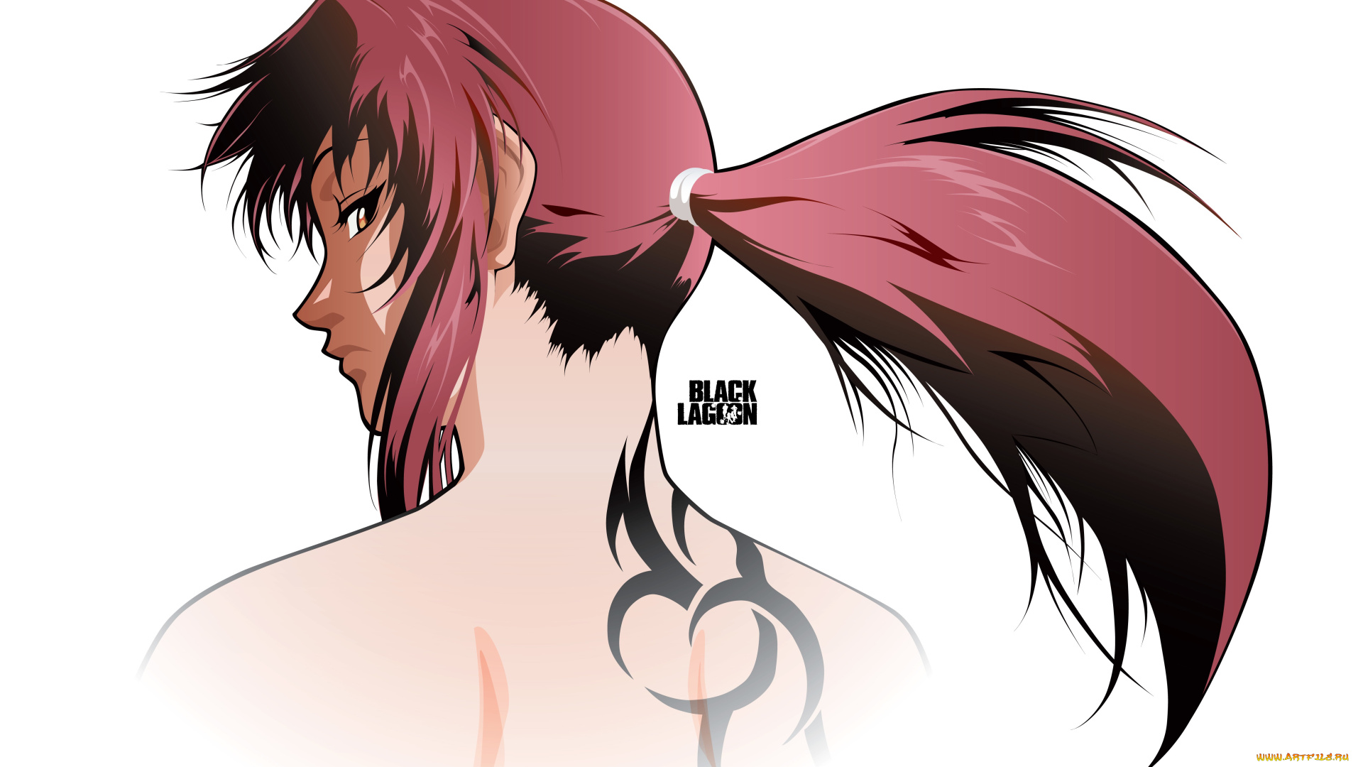 аниме, black, lagoon, black, lagoon, девушка, фон, revy