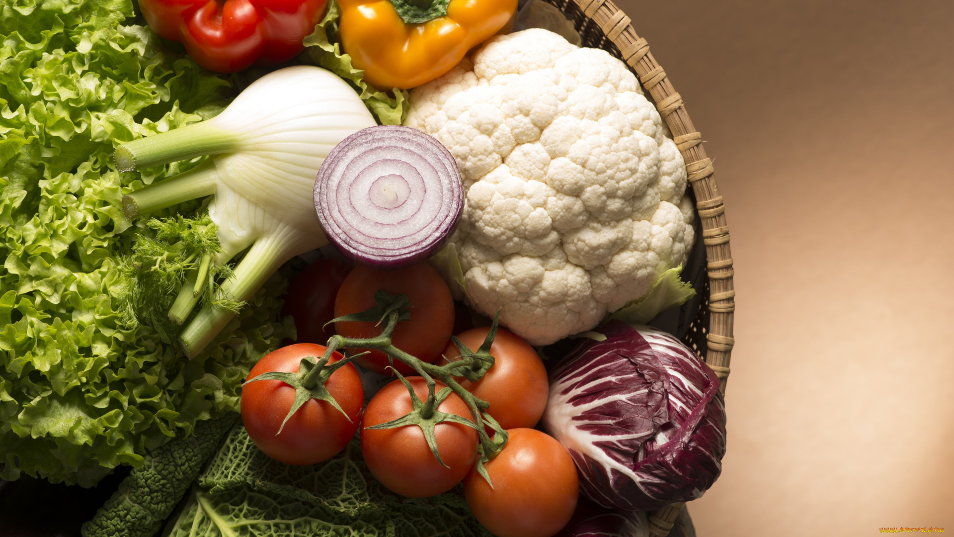 еда, овощи, помидоры, лук, капуста, перец, укроп, салат, томаты