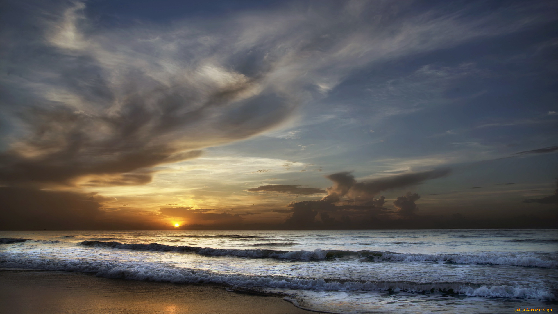 природа, восходы, закаты, пейзаж, море, закат