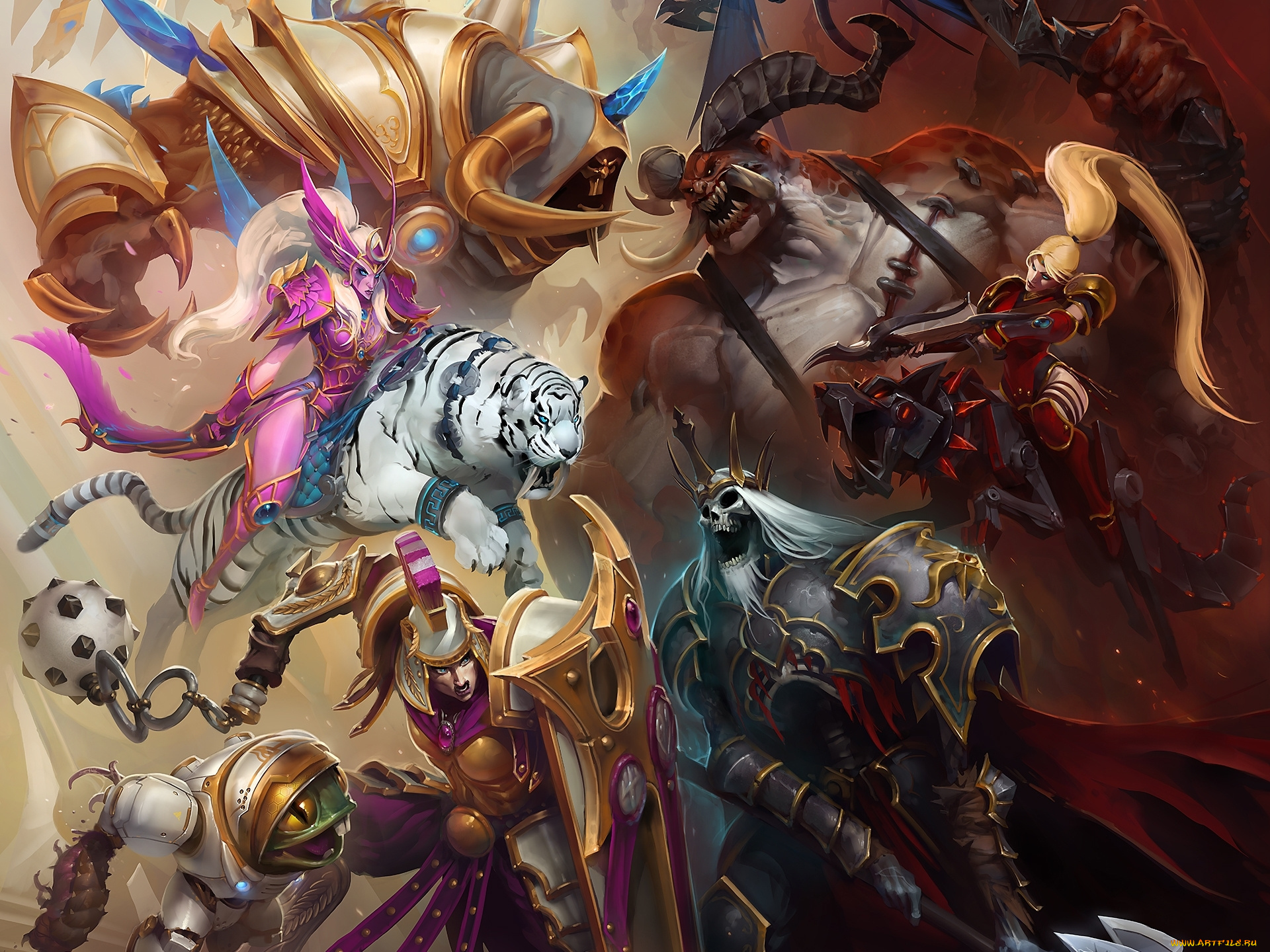 видео, игры, ~~~другое~~~, разные, eternal, conflict, diablo, персонажи, starcraft, warcraft, heroes, of, the, storm