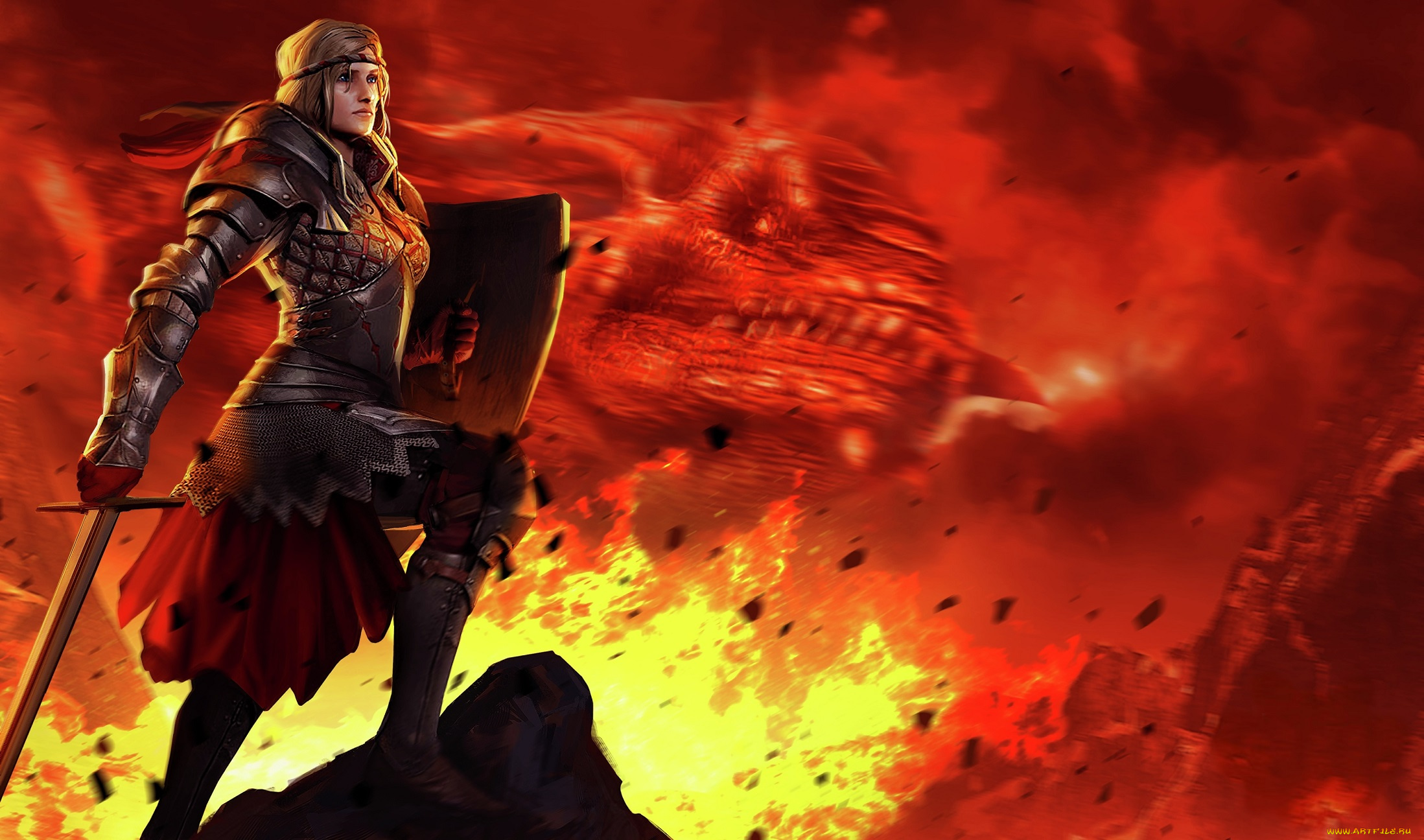 видео, игры, the, witcher, art, witcher, саския, saskia, battle, arena, драконоубийца, dragonslayer