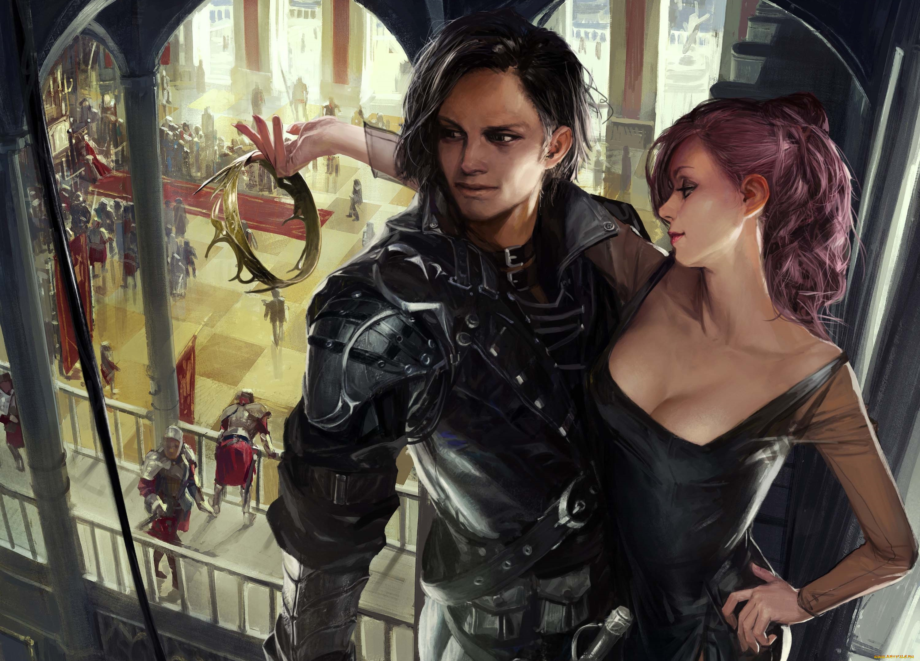 видео, игры, legend, of, the, cryptids, by, totorrl, доспех, броня, armor, guard, корона, crown, дворец, palace, замок, castle, тронный, зал, throne, room, кража, steal, разбойник, плут, rogue, вор, thief, девушка, рисунок, арт, legend, of, the, cryptids, кожа, leather, стража