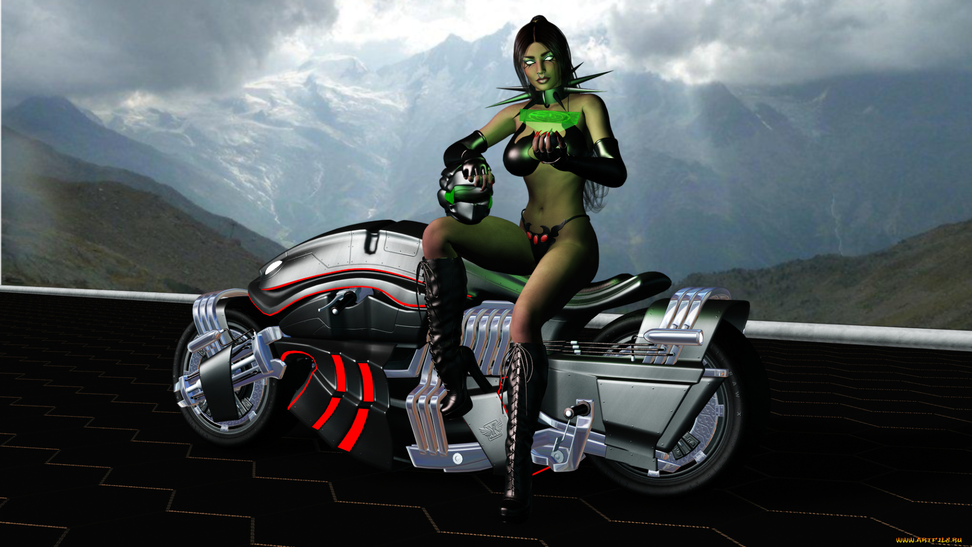 3д, графика, существа, , creatures, девушка, фон, взгляд