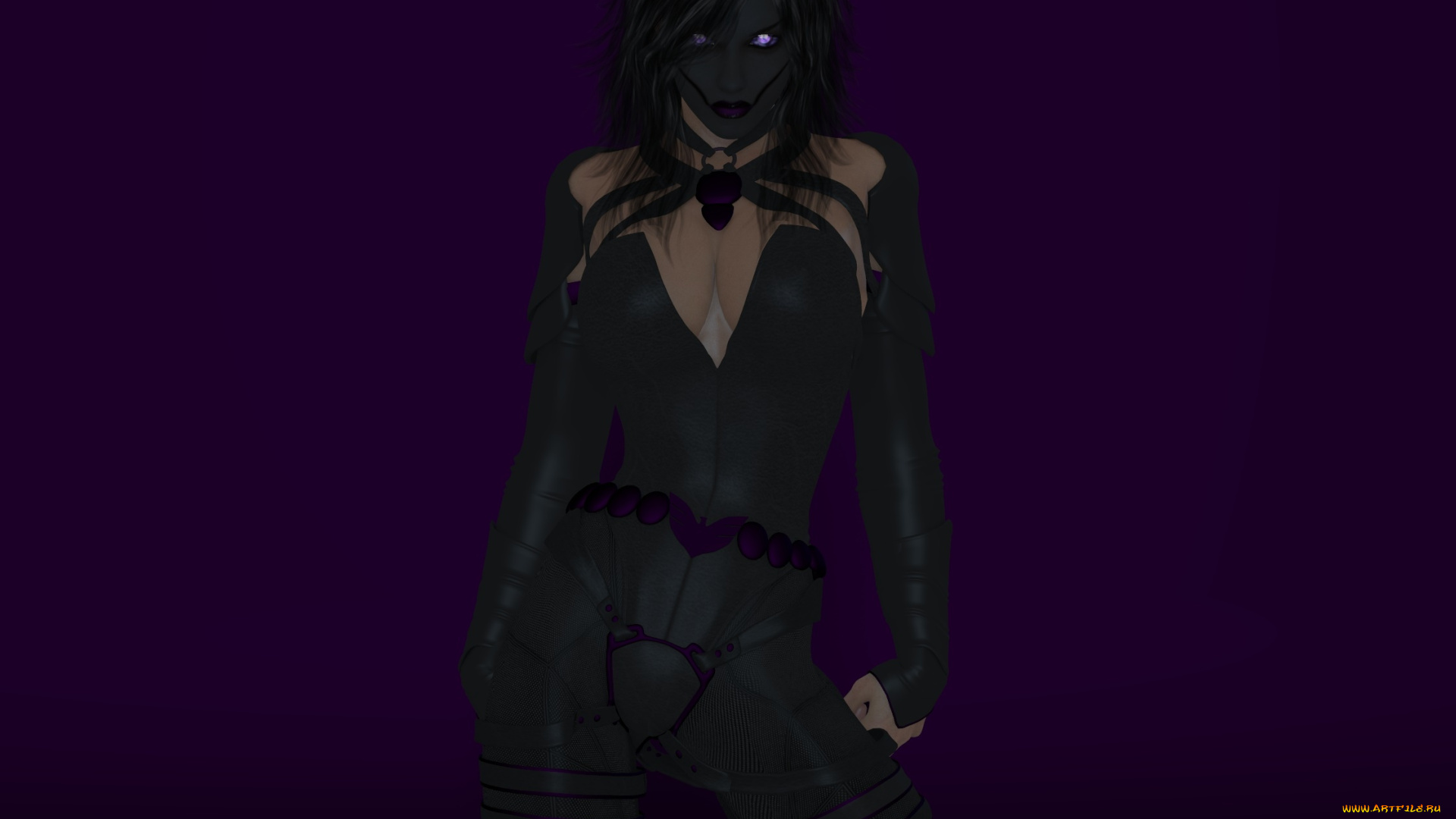 3д, графика, существа, , creatures, девушка, взгляд, фон