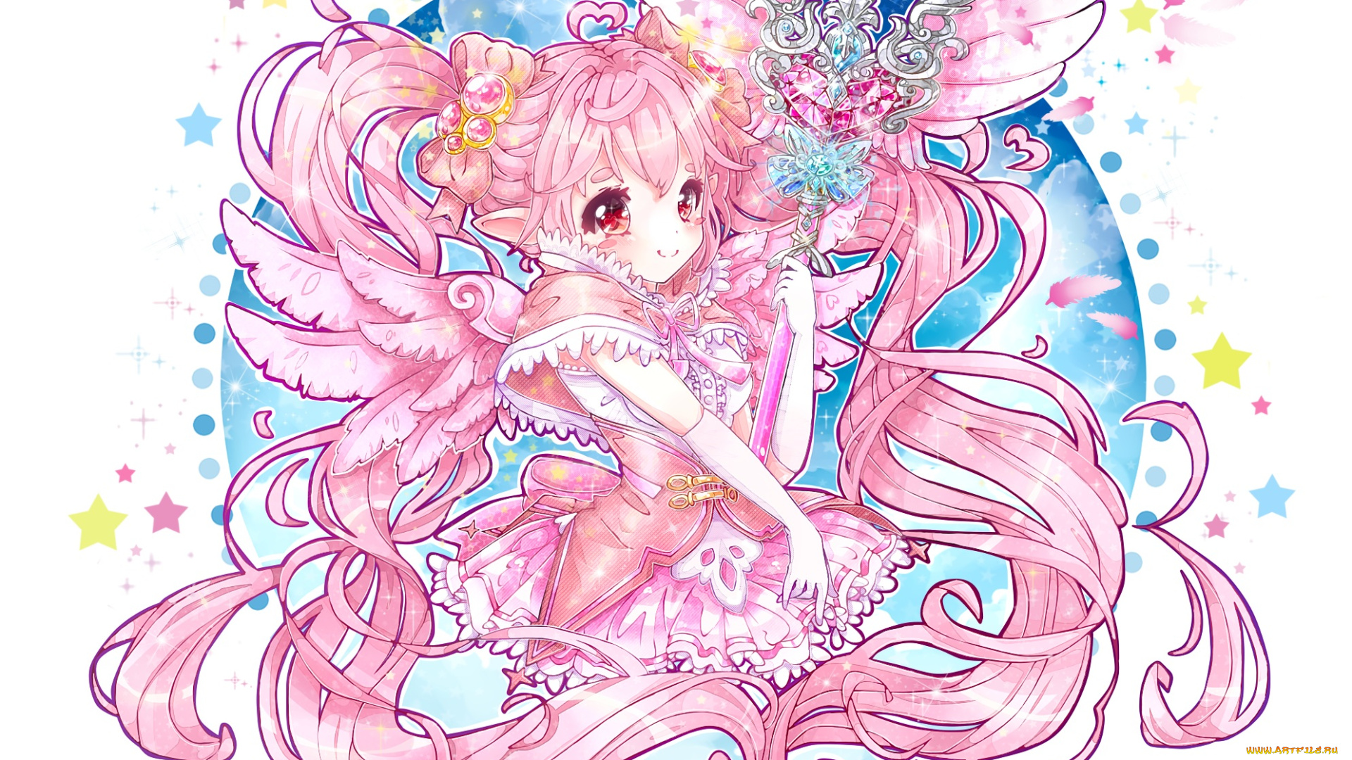 аниме, ангелы, , демоны, девочка