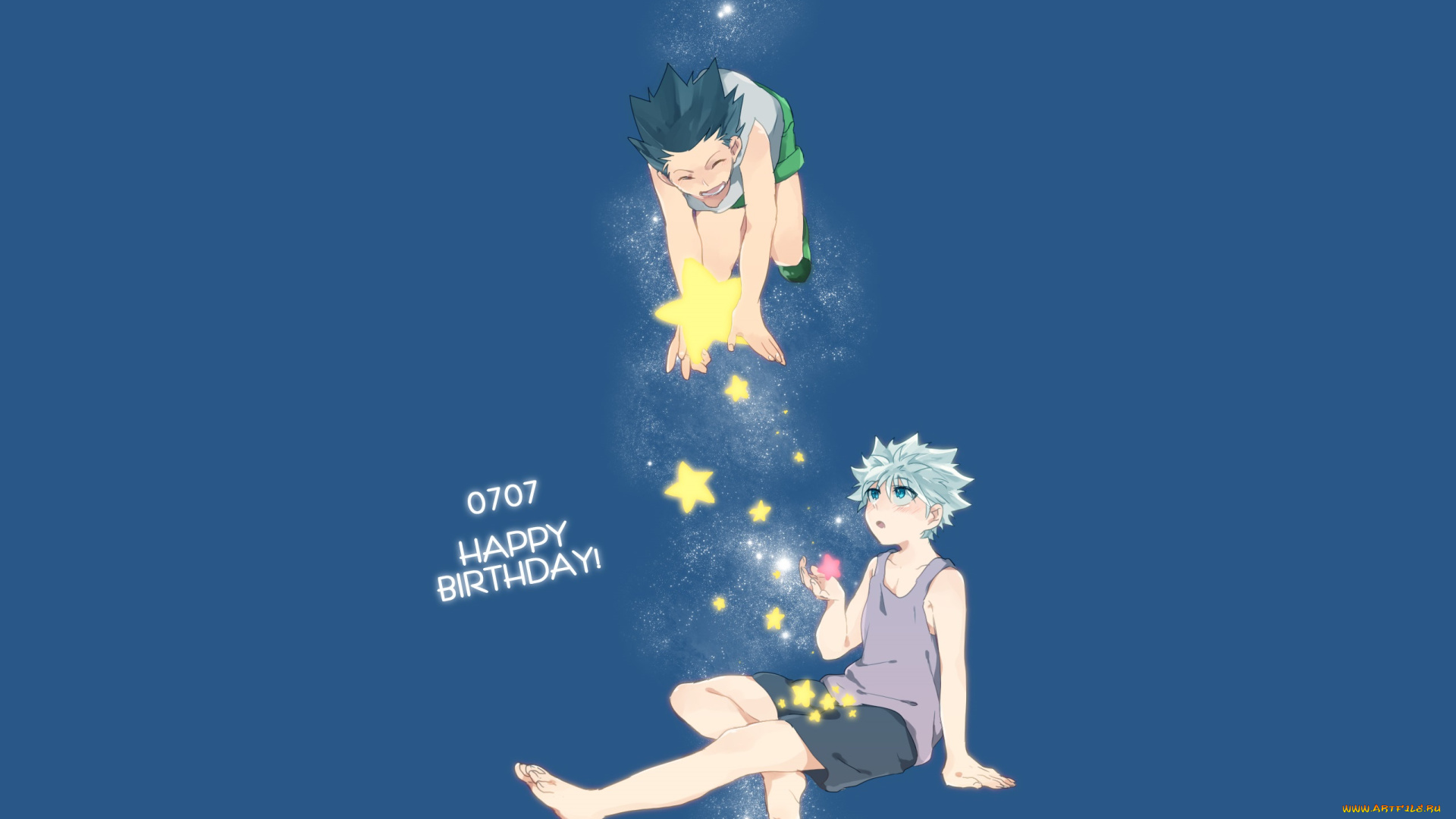 аниме, hunter, x, hunter, киллуа, гон