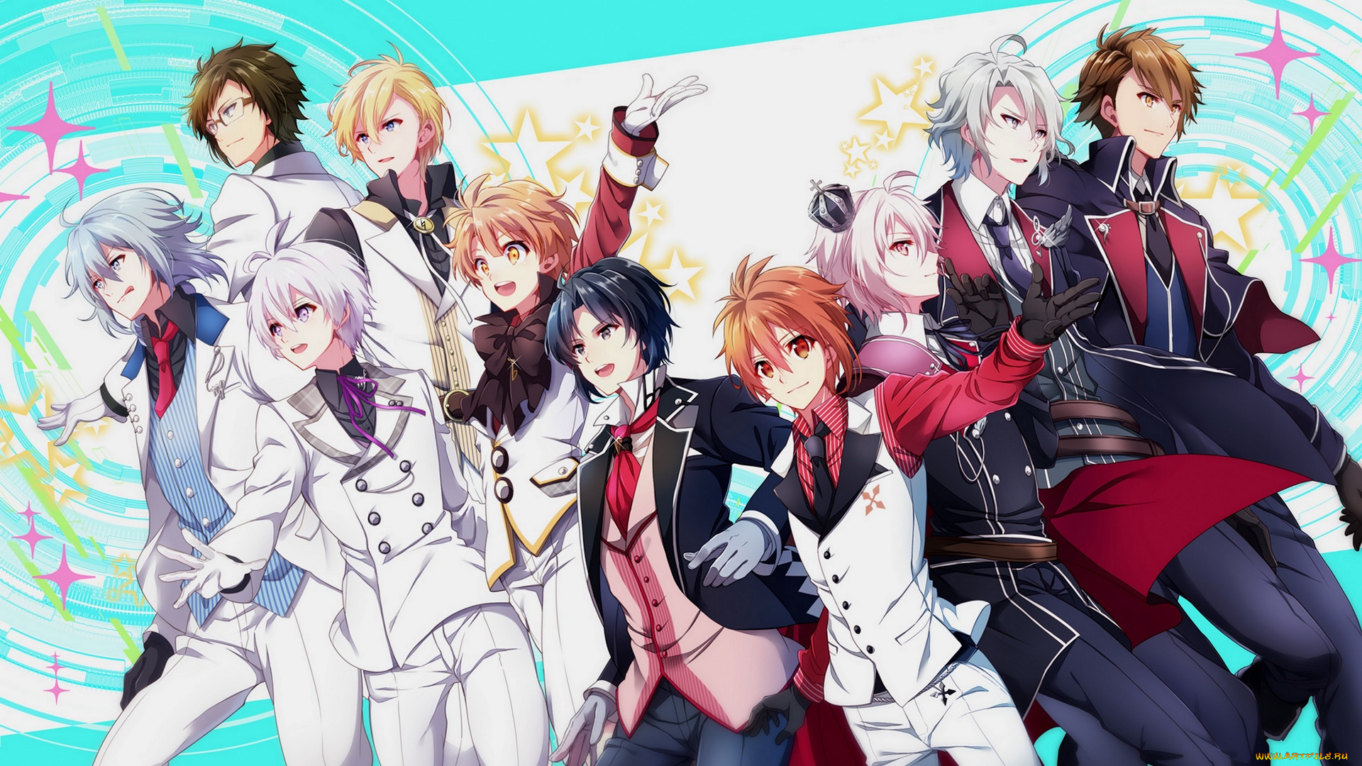 аниме, idolish7, парни