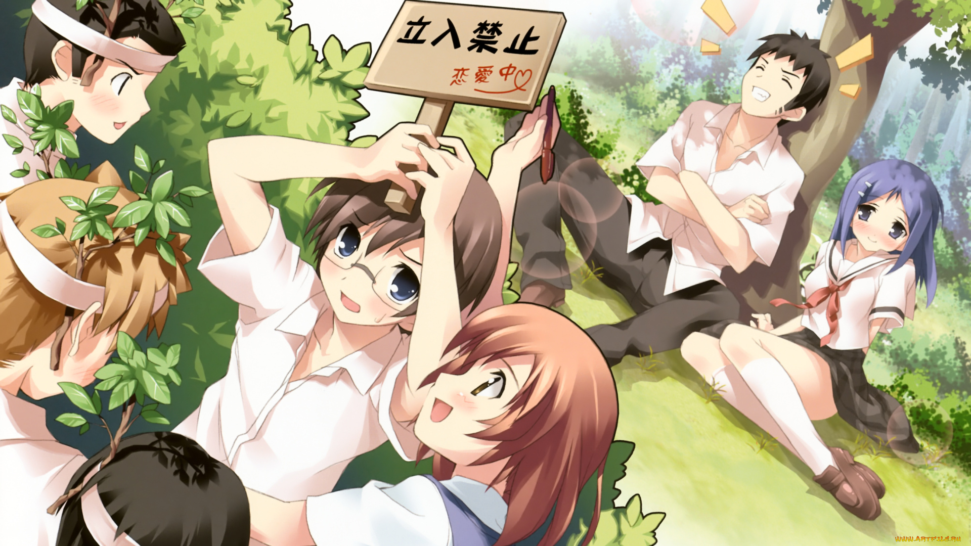 аниме, idolm@ster, фон, взгляд, девушки