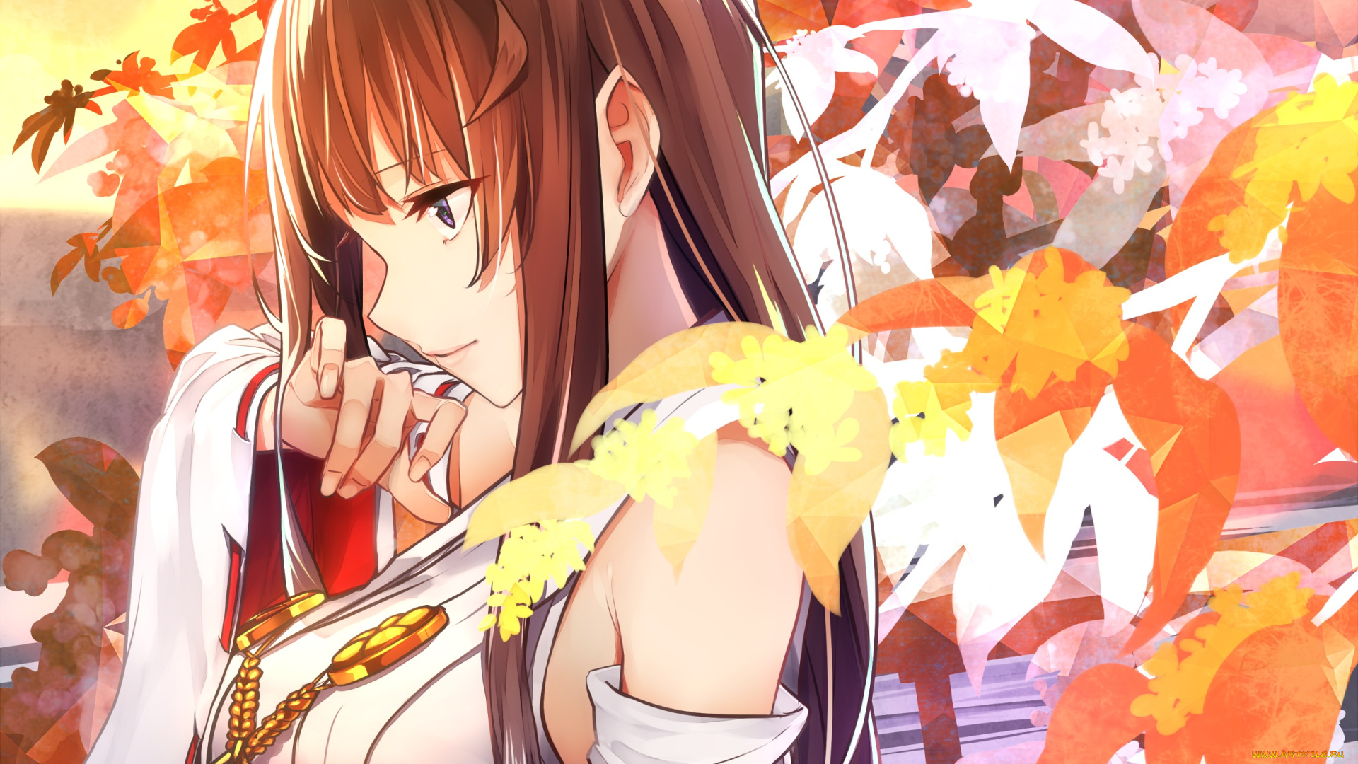 аниме, kantai, collection, kongou