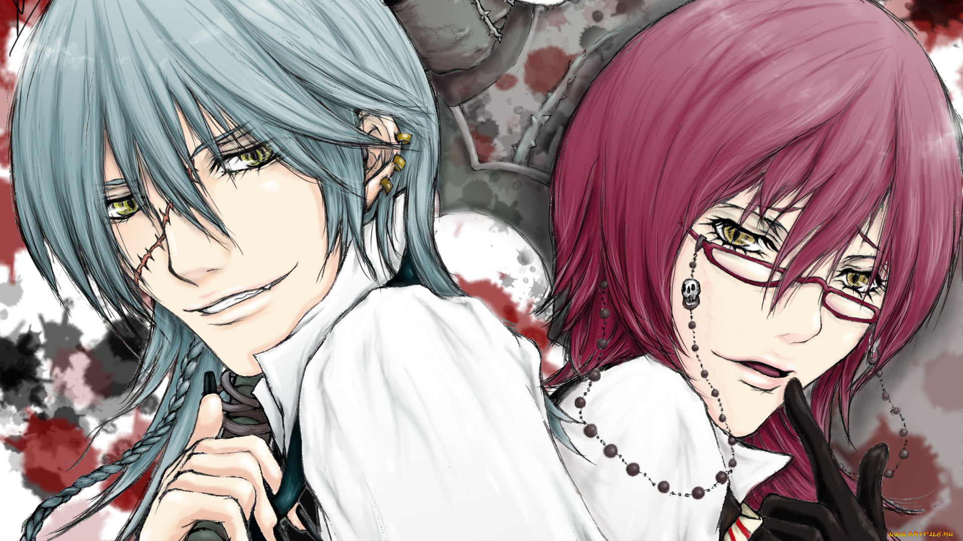 аниме, kuroshitsuji, парни