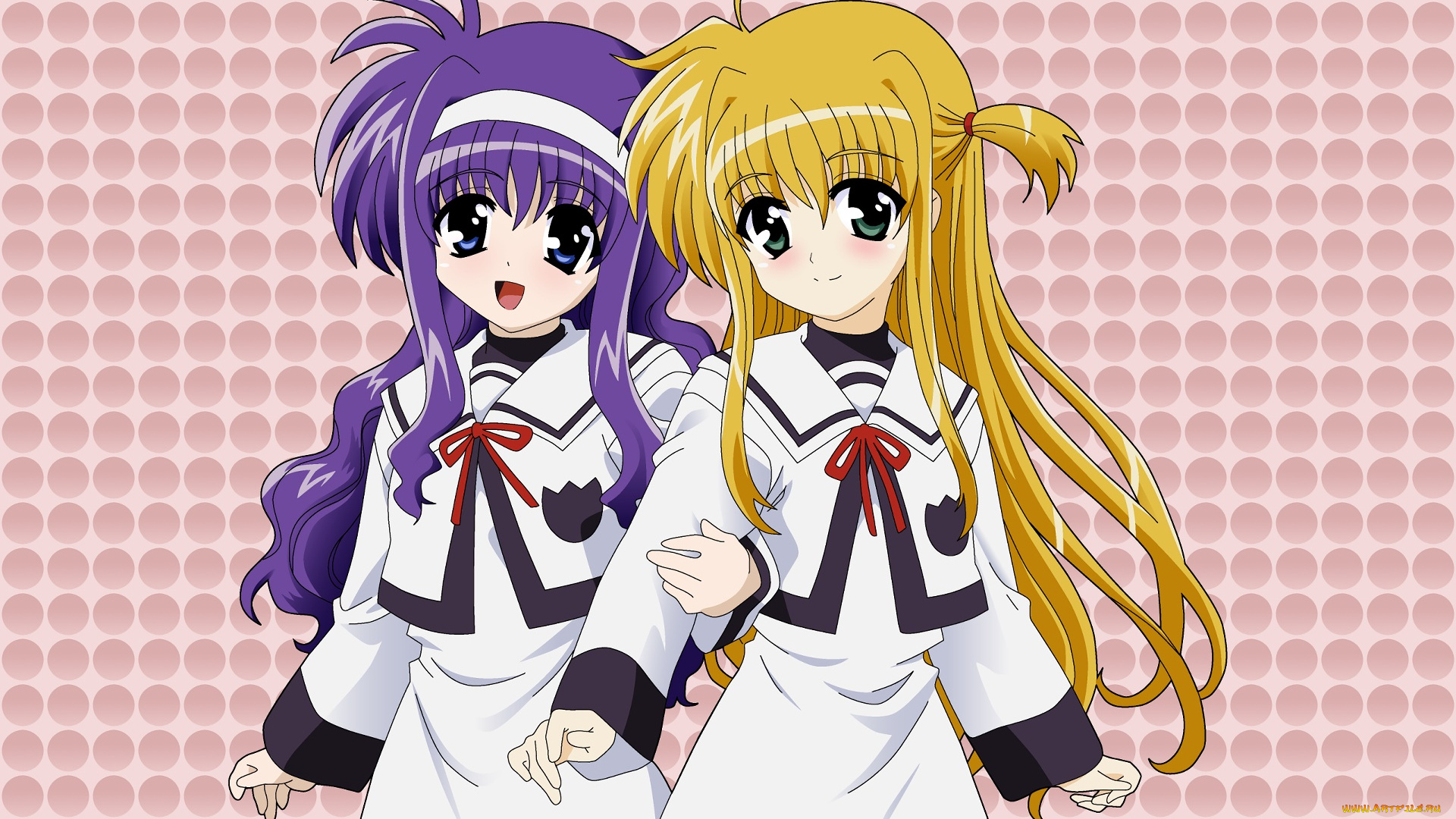 аниме, mahou, sensei, negima, фон, взгляд, девушки