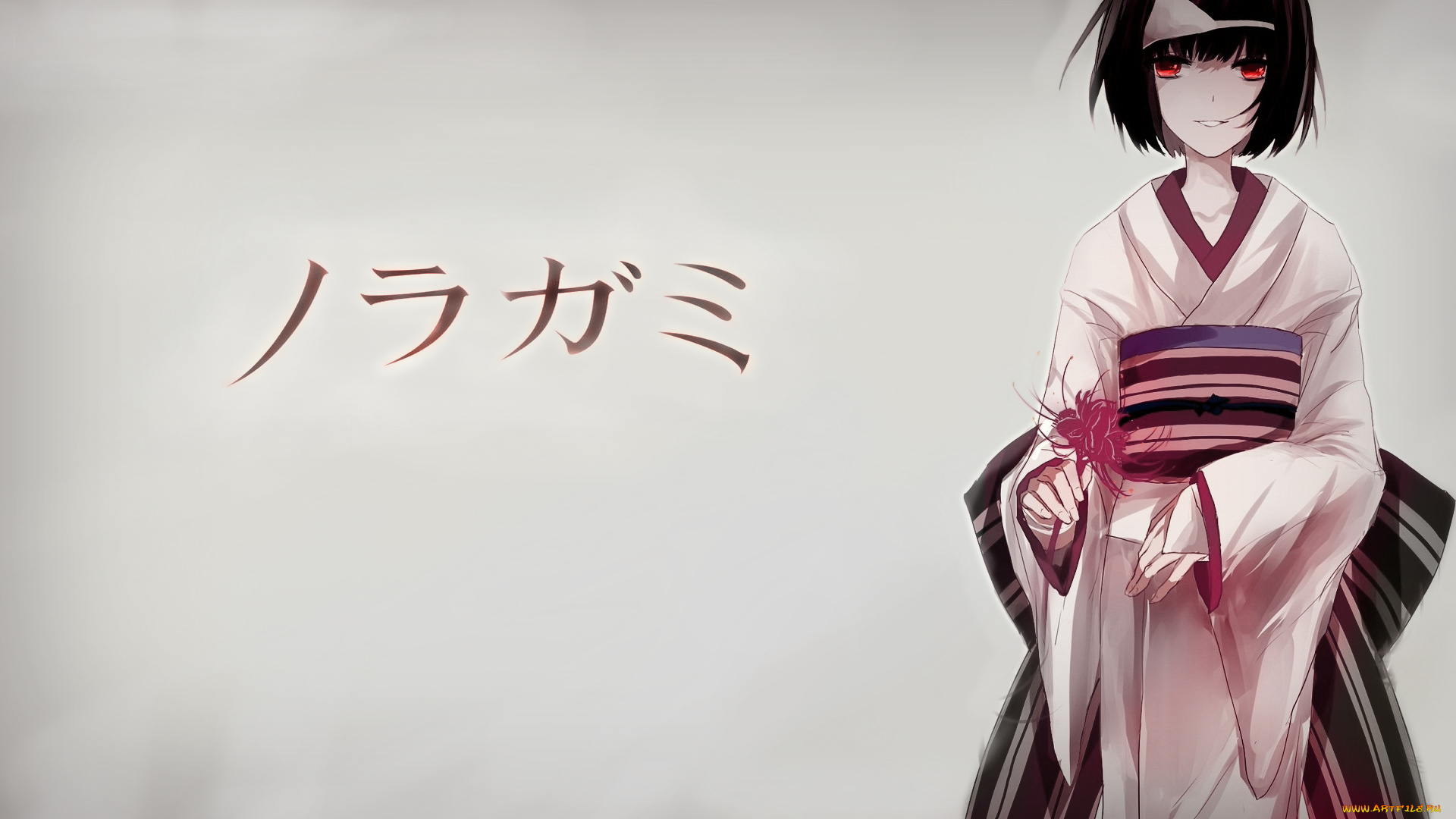 аниме, noragami, фон, взгляд, девушка