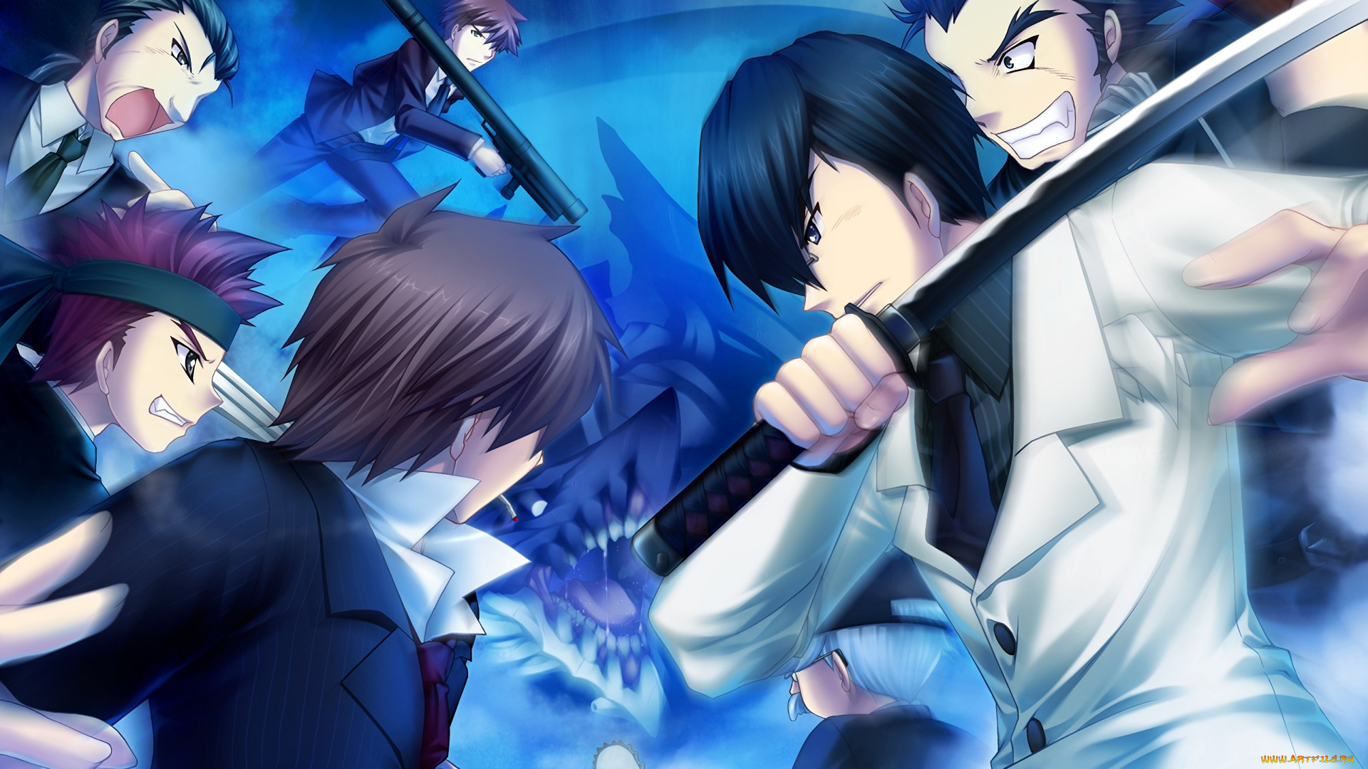 аниме, rewrite, персонажи