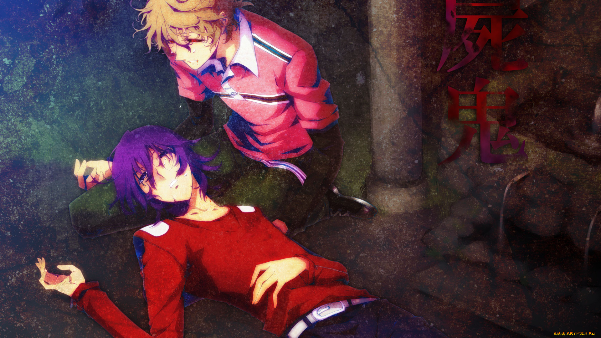 аниме, shiki, парни