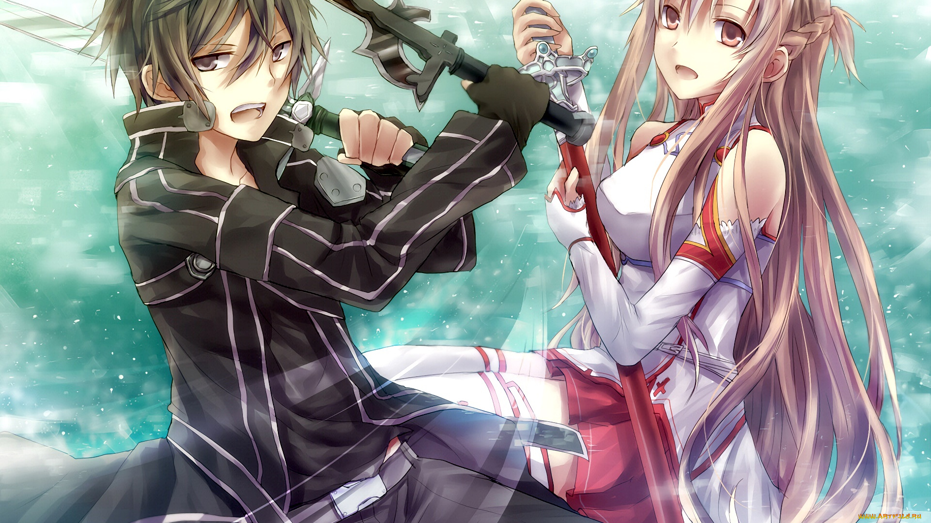 аниме, sword, art, online, персонажи