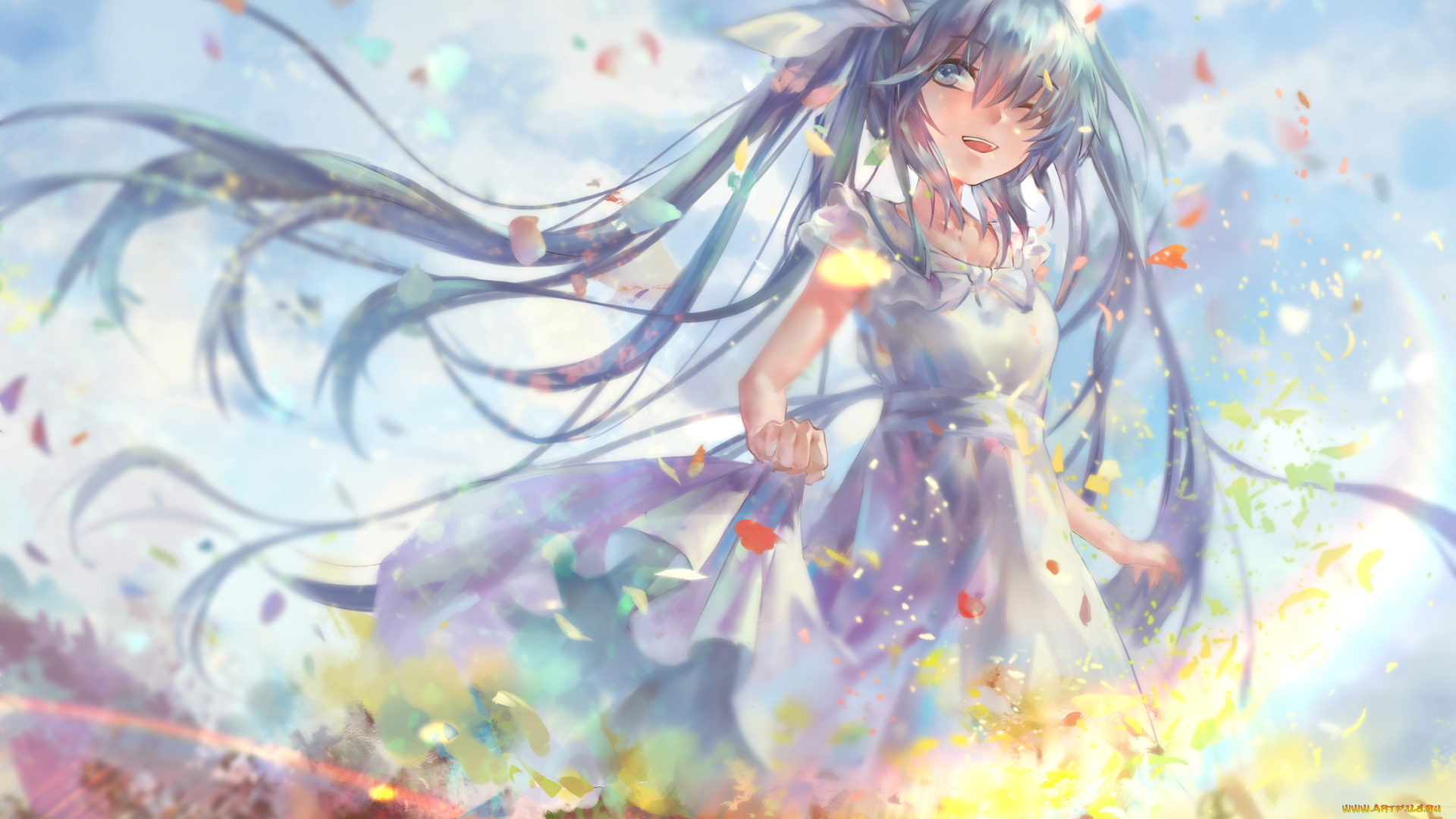 аниме, vocaloid, hatsune, miku