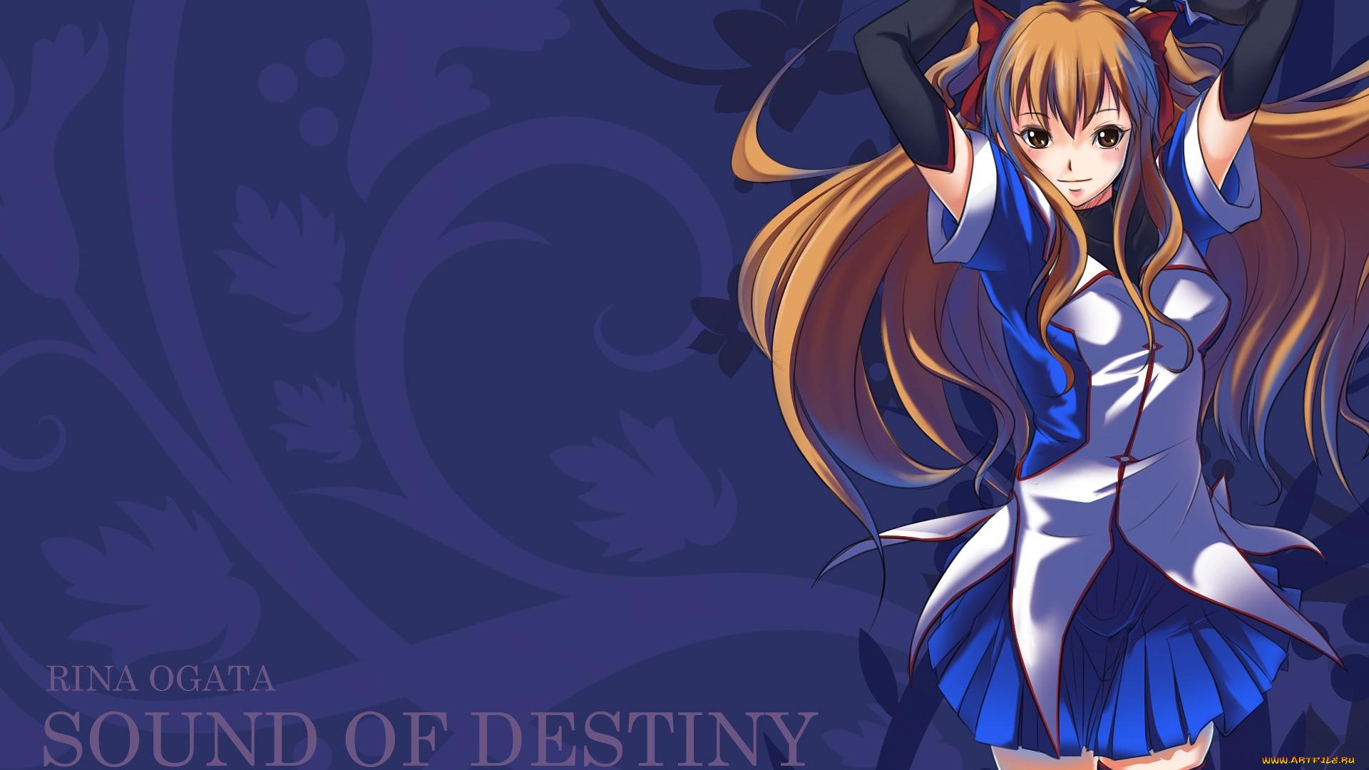 аниме, white, album, взгляд, фон, девушка