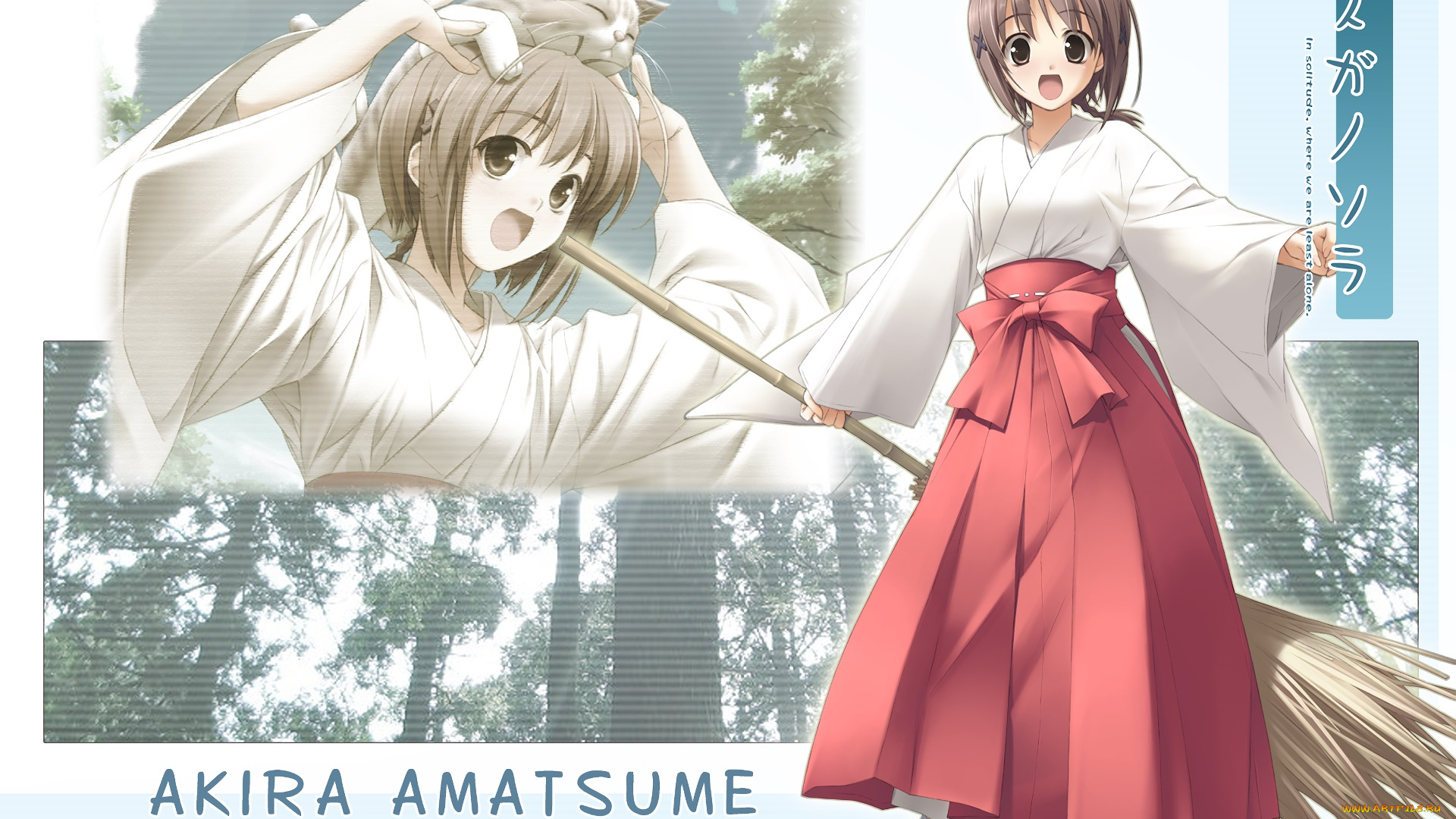 аниме, yosuga, no, sora, фон, взгляд, девушка